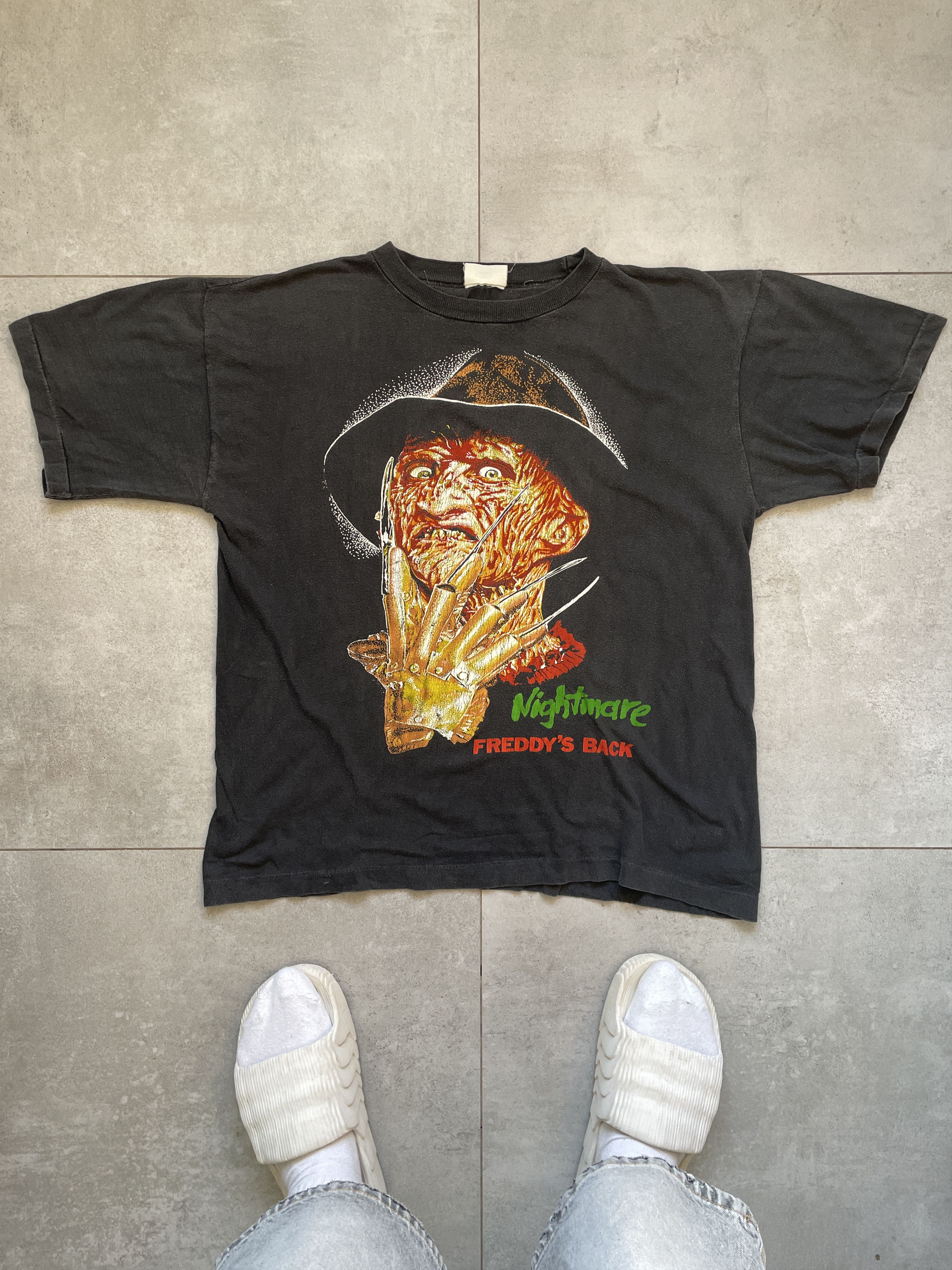 VINTAGE 1989 FREDDY KREUGER BACK NIGHTMARE ON ELM STREET TEE