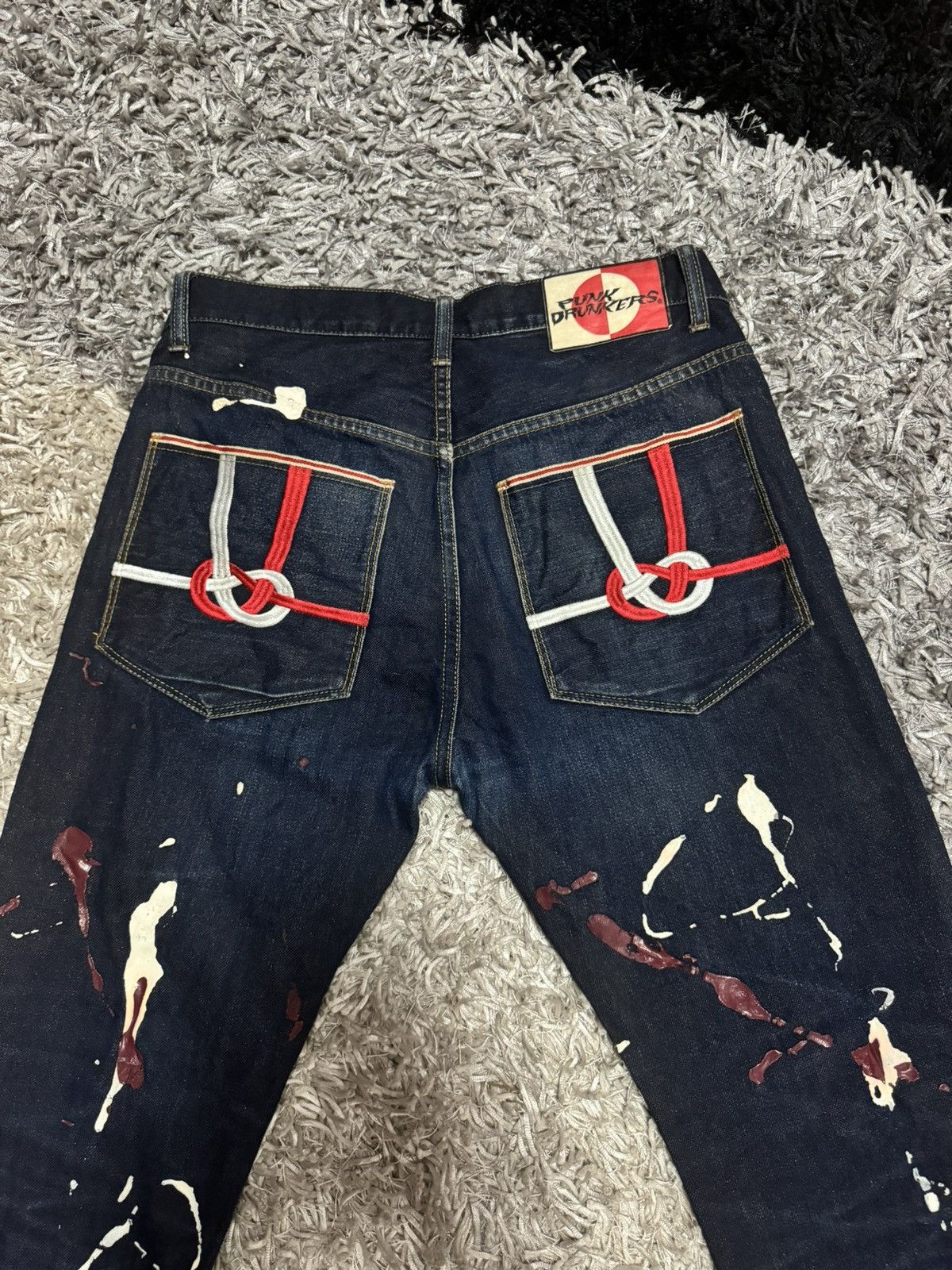 Other 🔥RARE🔥PUNK DRUN KERS PAINTER JEANS JAPAN Size US 32 / EU 48 - 6 Thumbnail