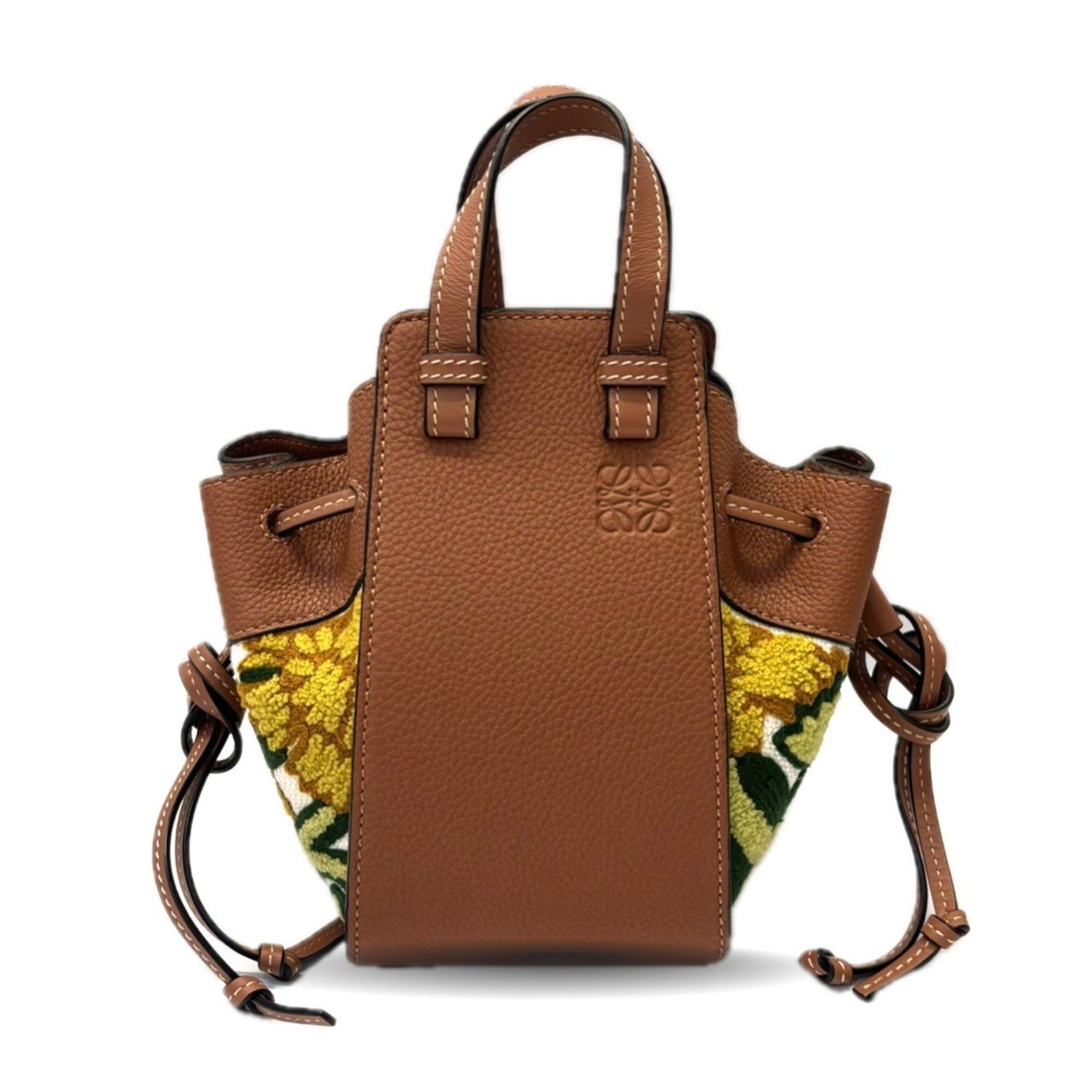Loewe LOEWE Hammock Floral Handbag Anagram Flower 303.30.V07 Size ONE SIZE - 1 Thumbnail