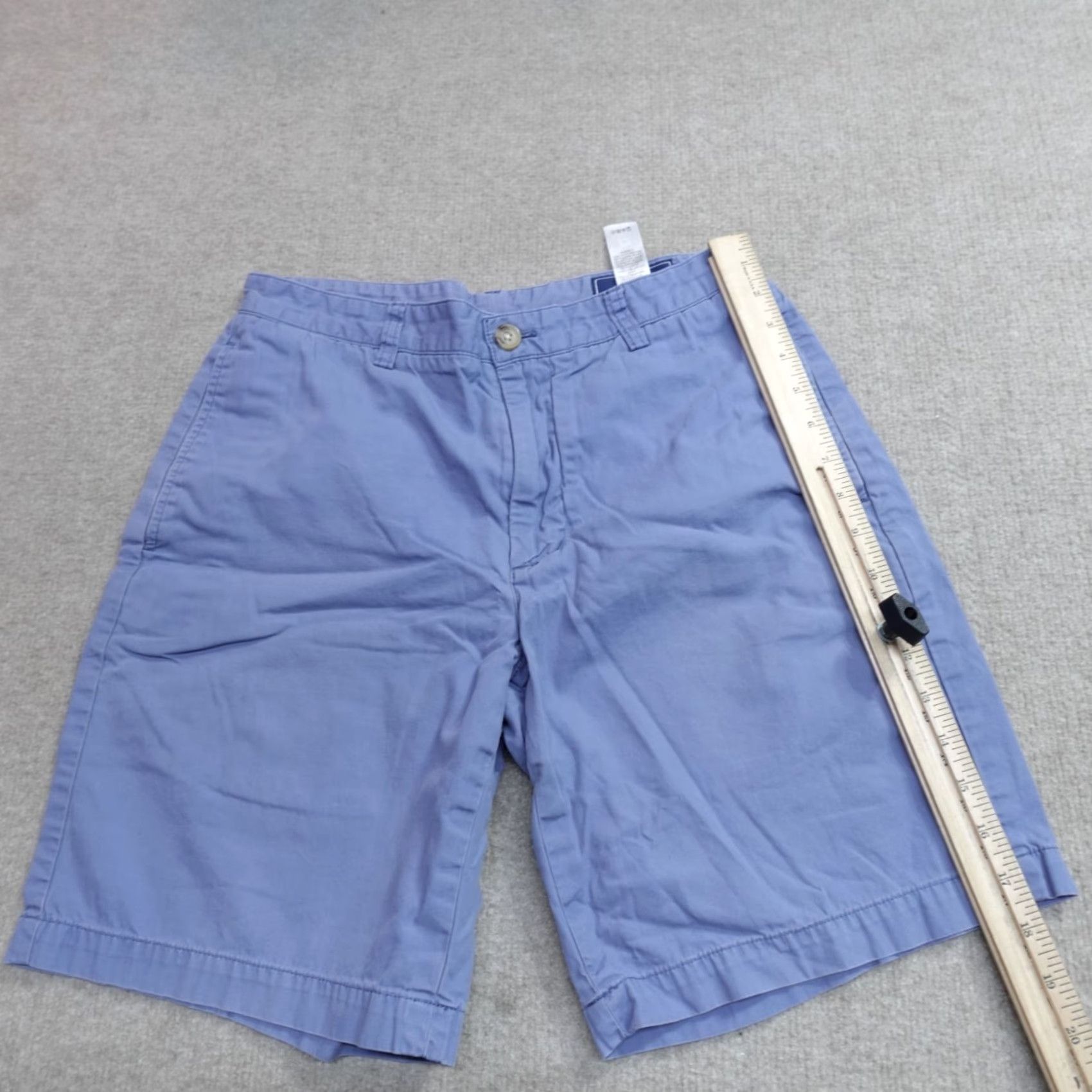 Vineyard Vines Vineyard Vines Shorts 30 Blue Solid Club Preppy Men Chino Cotton Flat Front Regular Zip начала Size US 30 / EU 46 - 2 Thumbnail