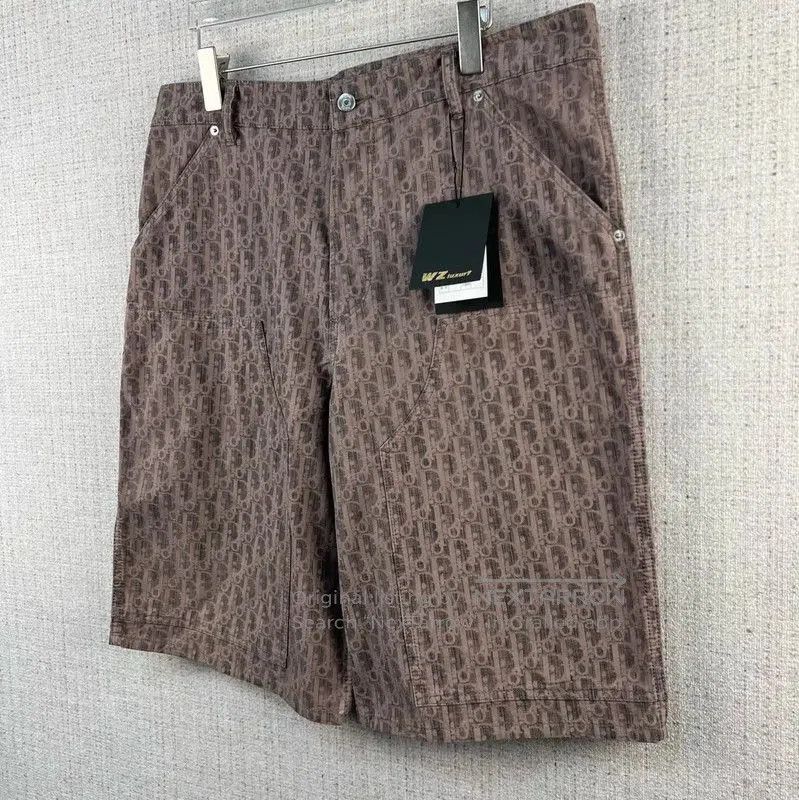 Dior Dior Coffee Brown Logo Men's Shorts . Size US 33 - 2 Thumbnail