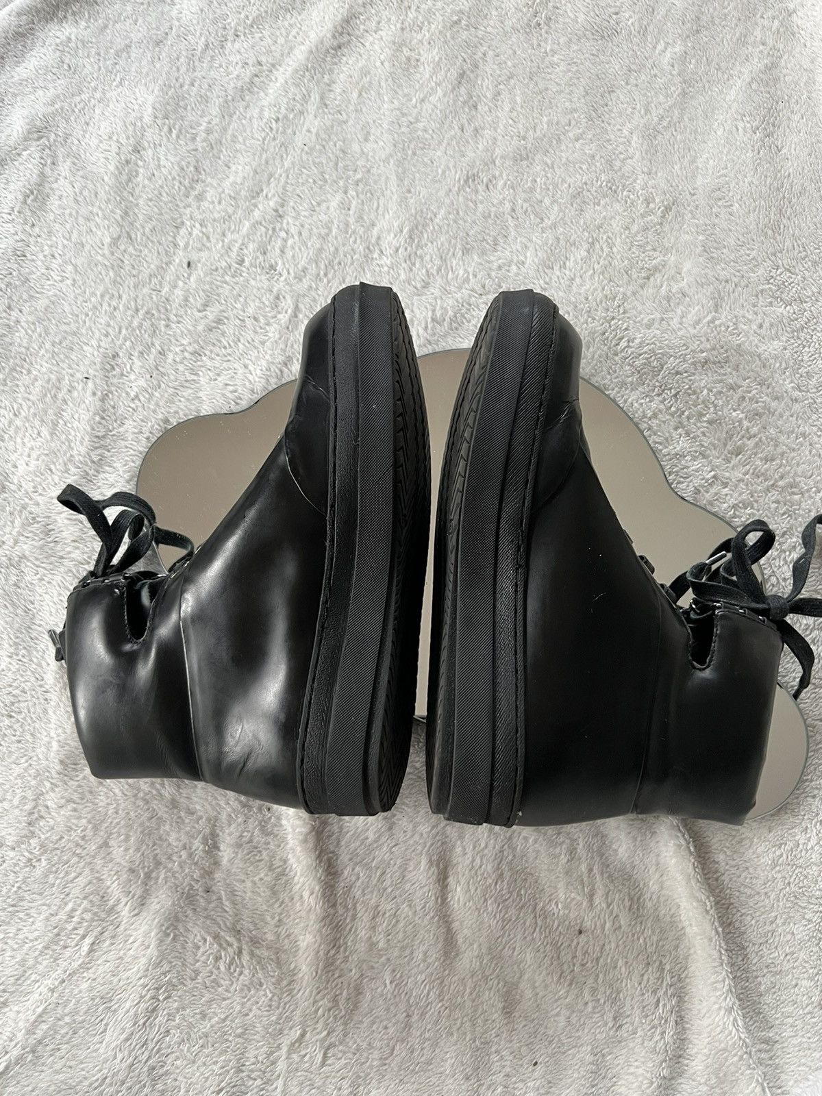 Jil Sander Jil Sander black leather hi tops boots winter autumn 37 Size US 6 / IT 36 - 6 Thumbnail