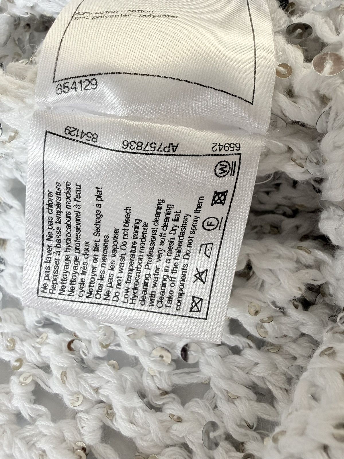 Chanel Chanel Cotton Cardigan 2023 Collection Size XXS / US 00 / IT 34 - 11 Thumbnail