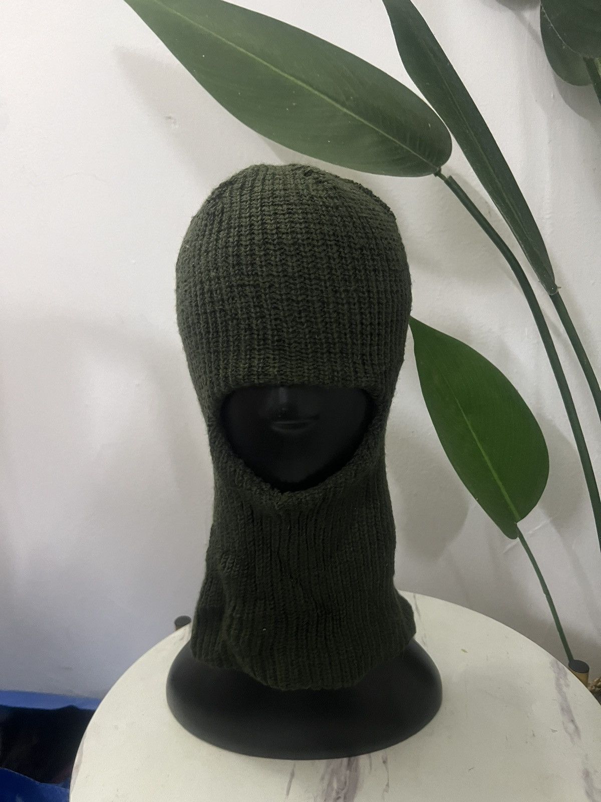 Vintage VINTAGE BALACLAVA GREEN ARMY Size ONE SIZE - 1 Thumbnail