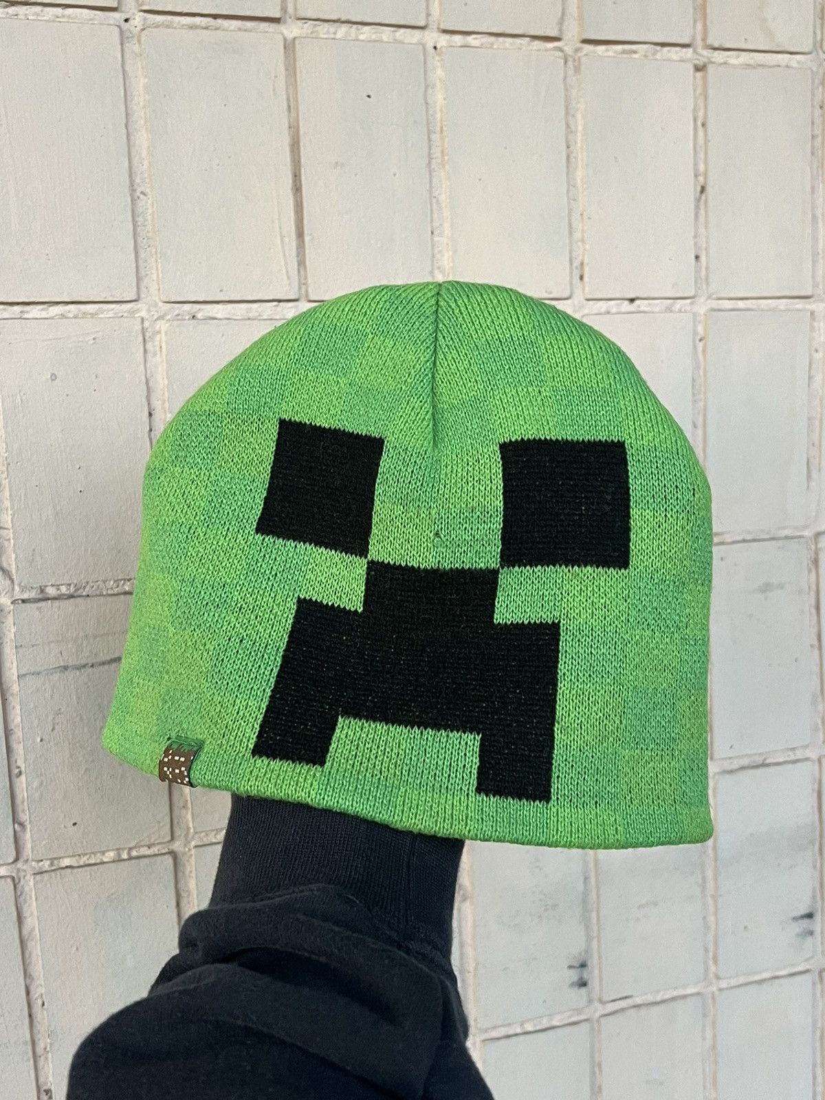Vintage Y2K Minecraft Creeper Winter Hat Vintage Cap Y2K Japan Size ONE SIZE - 1 Thumbnail