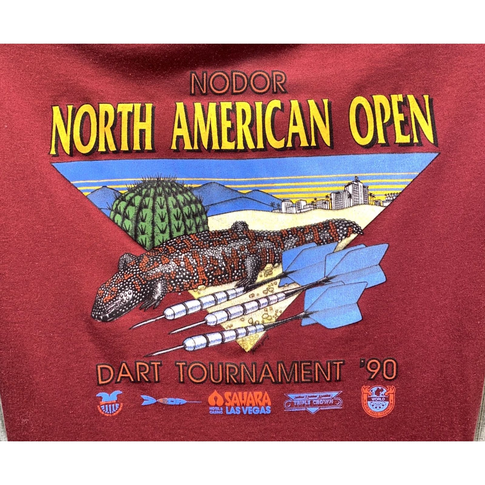 Vintage Boardwalk Polo Shirt Mens Red Polyester Blend Golf North American Open 20 in Armpit Size L Size US L / EU 52-54 / 3 - 6 Thumbnail