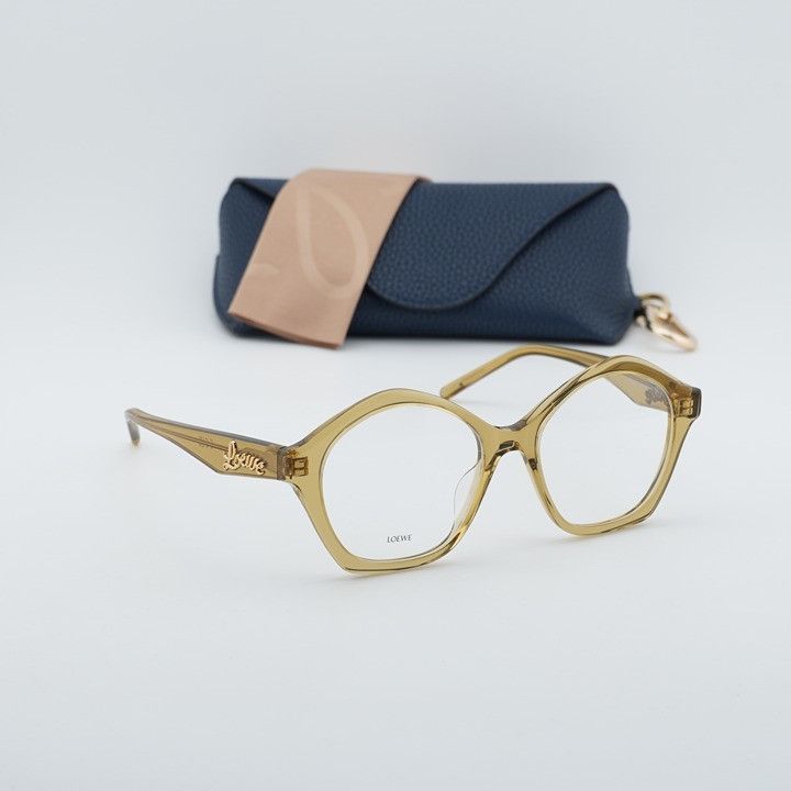 Loewe Loewe LW50053I 096 Eyeglasses Glossy Green 51mm Geometric Size ONE SIZE - 9 Thumbnail
