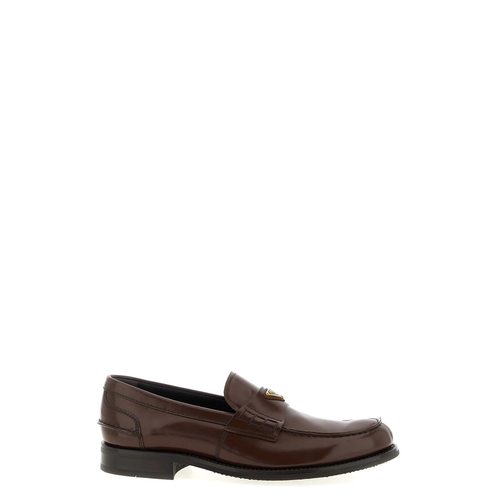Prada PRADA Brown Brushed Leather Loafers New & Authentic (Men's s Size US 12 / EU 45 - 1 Thumbnail