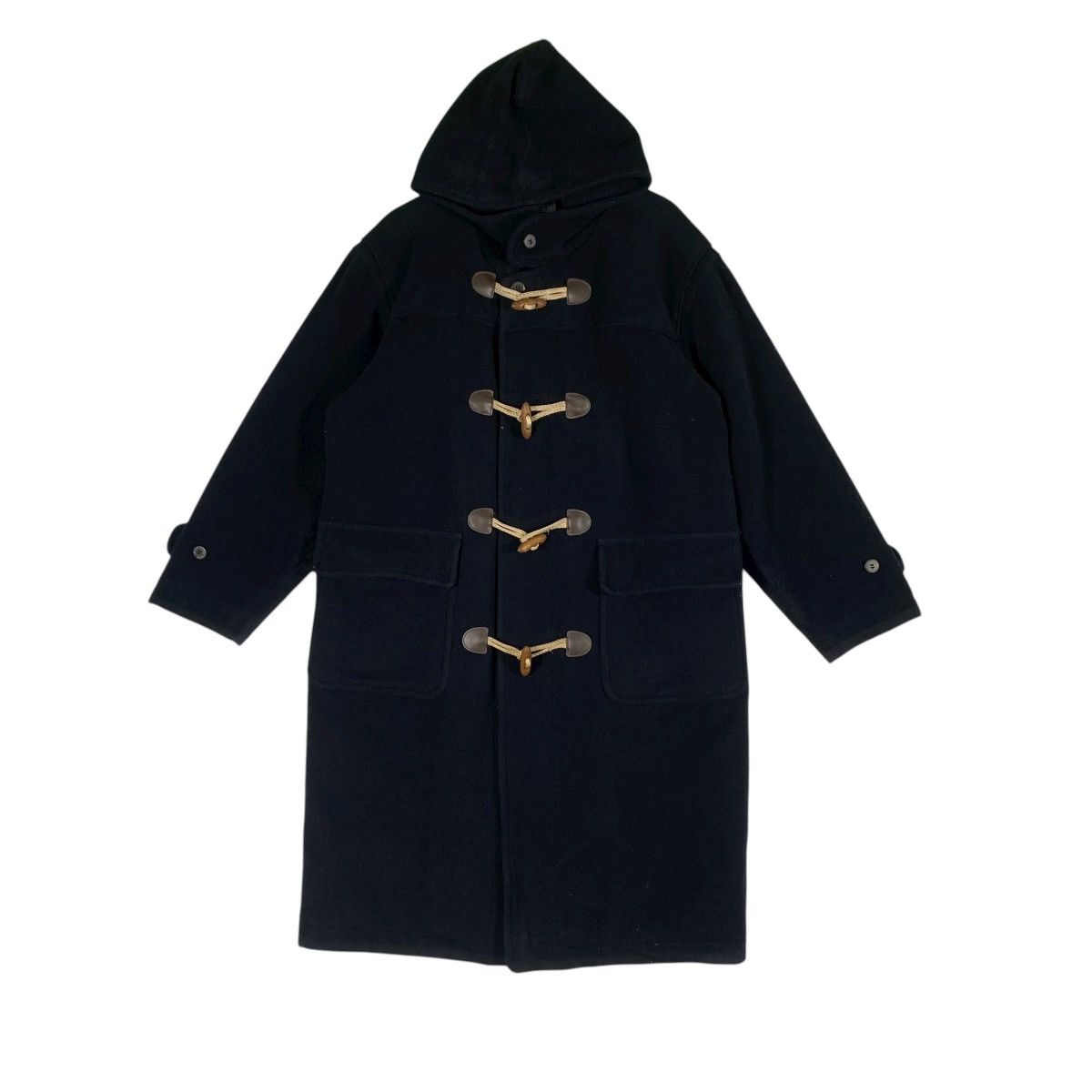 Lacoste Lacoste Wool Duffle Coat Size 3 (Fit L) Black Colour Size US L / EU 52-54 / 3 - 3 Thumbnail