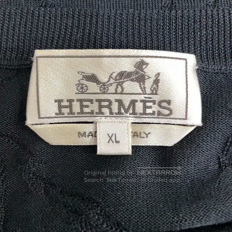 Hermes Hermes Sculpted Jacquard Turtleneck Sweater Size US XL / EU 56 / 4 - 3 Thumbnail