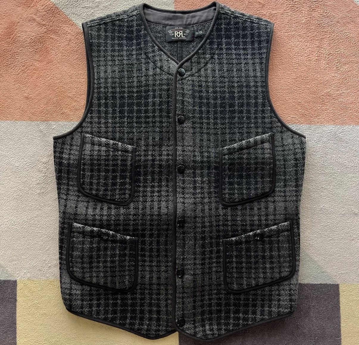 RRL Ralph Lauren RRL Ralph Lauren Double RL Wool Knit Vest K22 Size US XS / EU 42 / 0 - 1 Thumbnail