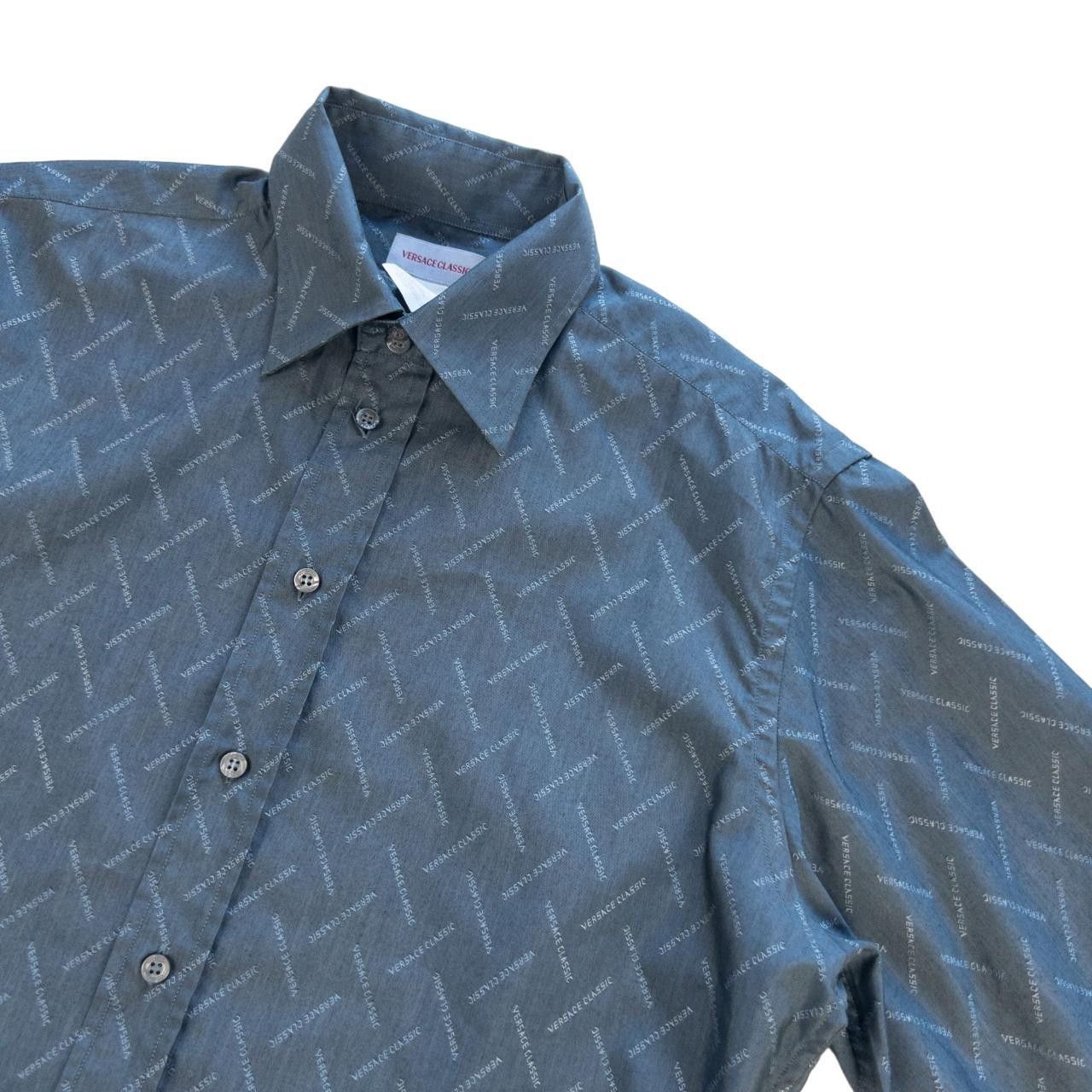 Versace Vintage Versace Monogram Button Up Shirt Size M Size US M / EU 48-50 / 2 - 6 Thumbnail