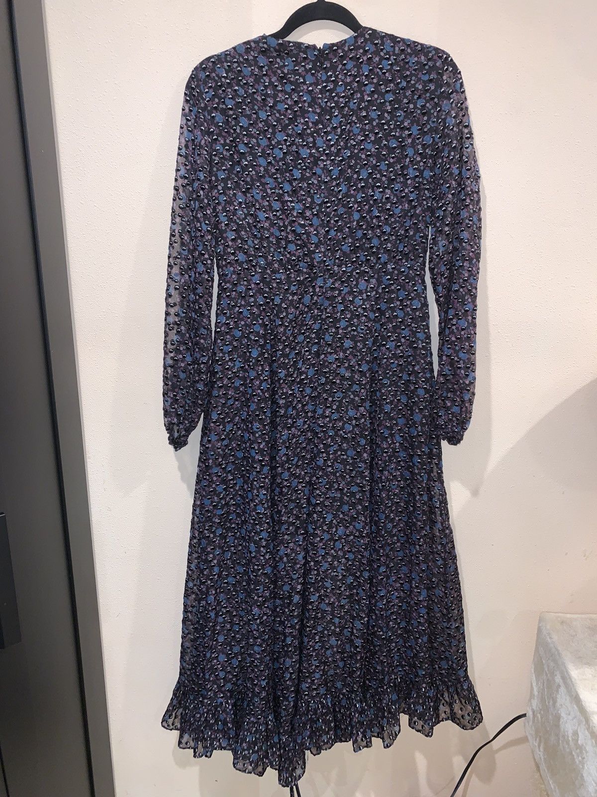 Maje MAJE NWT RAVENA FLORAL BURNOUT VELVET MIDI DRESS SIZE 3 Size L / US 10 / IT 46 - 4 Thumbnail