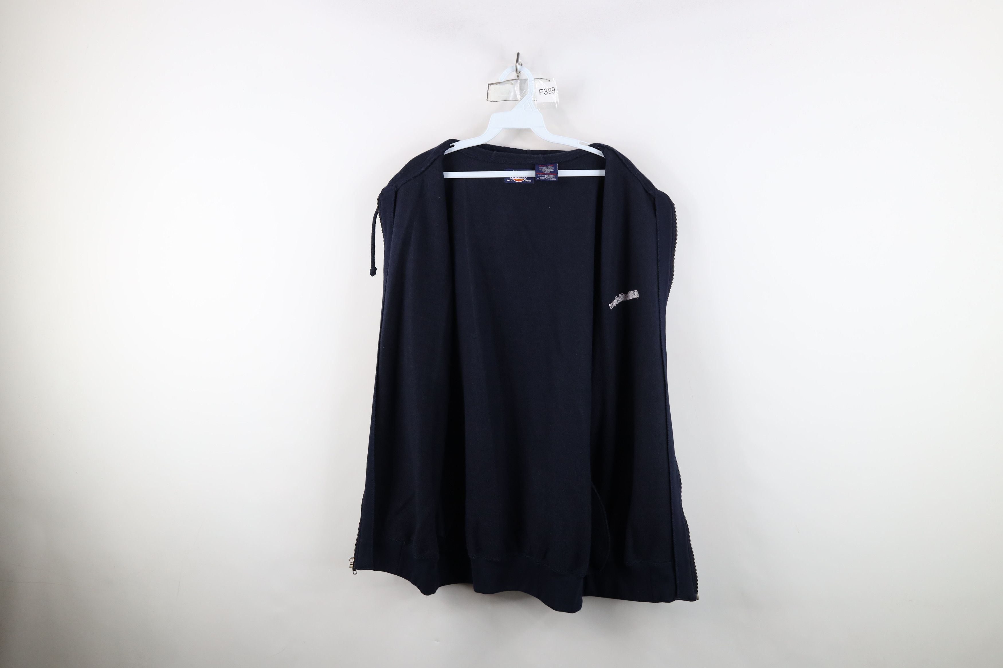 Dickies Vintage 90s Dickies Spell Sleeveless Hoodie Sweatshirt Blue Size US L / EU 52-54 / 3 - 8 Thumbnail