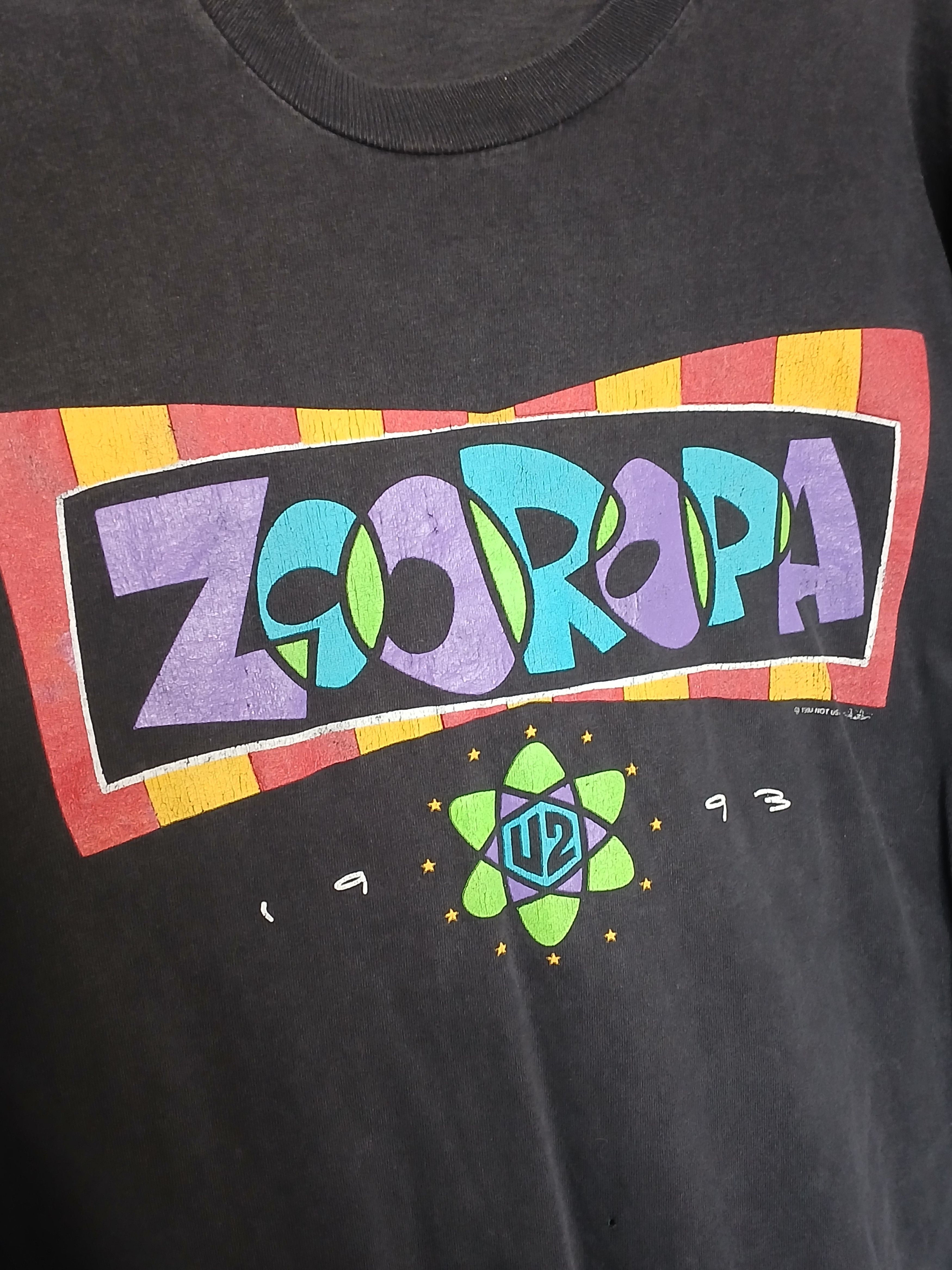 Band Tees Vintage 1993 U2 Zooropa Long Sleeve T-Shirt Size US XL / EU 56 / 4 - 3 Thumbnail