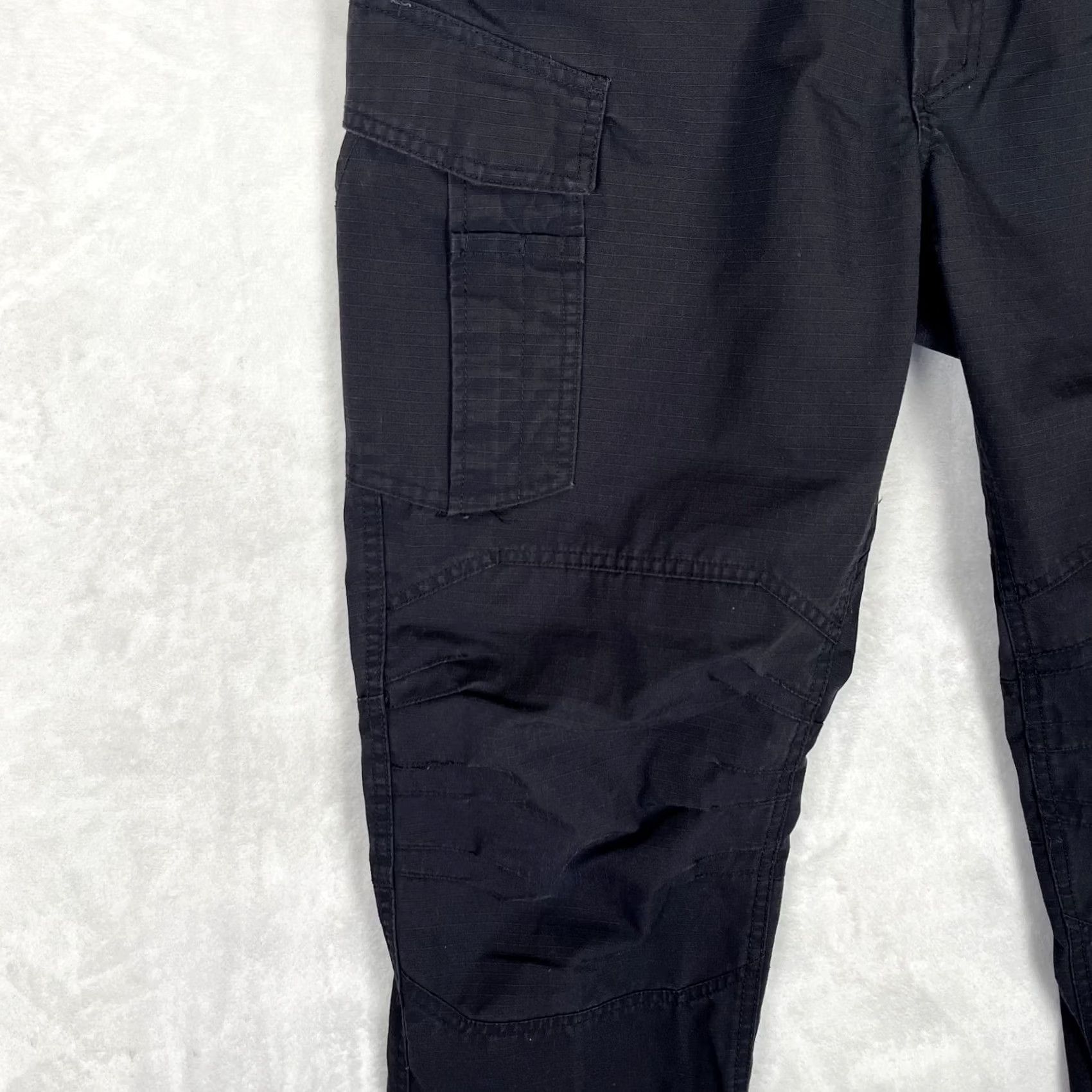 Vintage Free Soldier Mens Pants Black Cargo 34x30 Relaxed Fit Ripstop Pocket Utility Workwear Outdoor Size US 34 / EU 50 - 2 Thumbnail