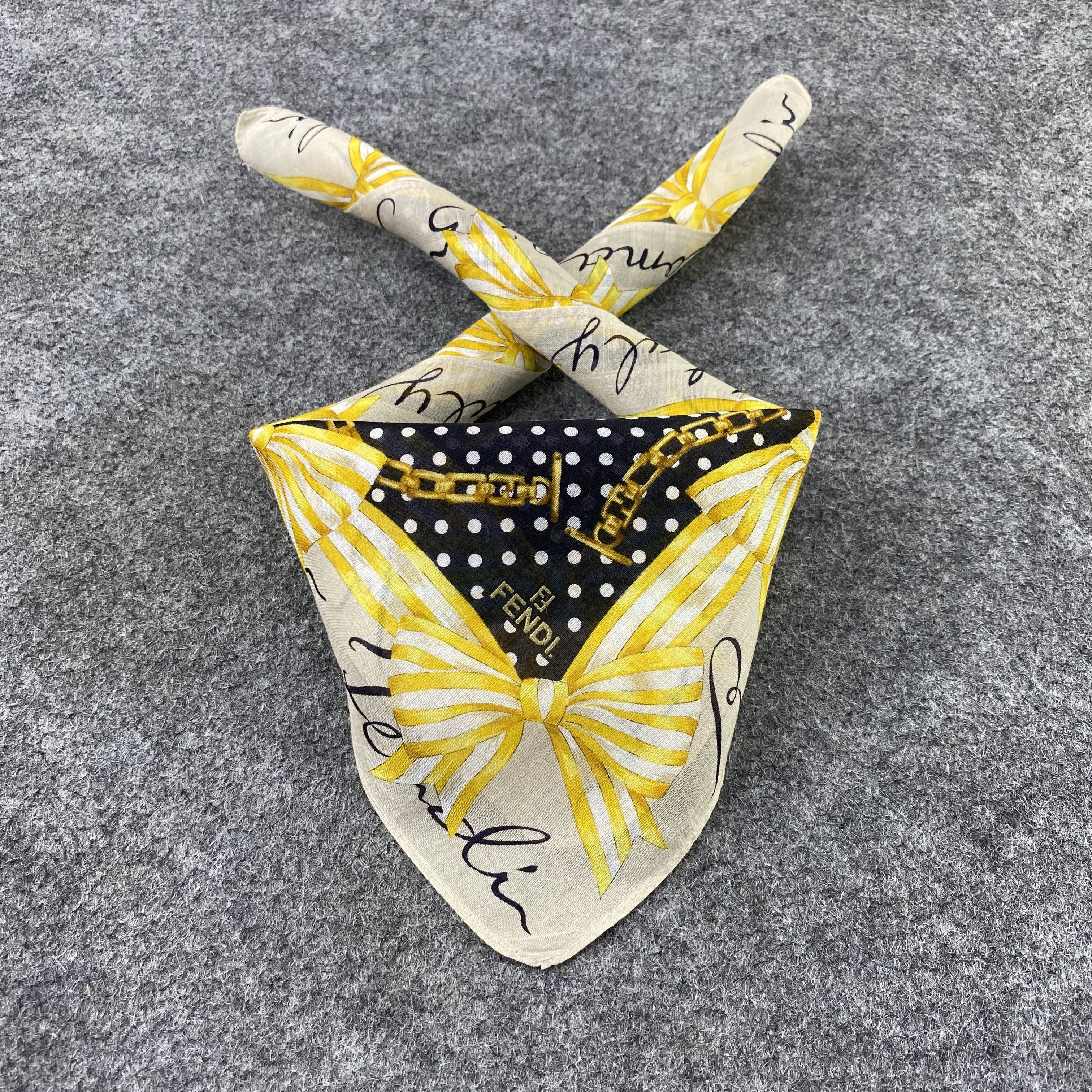 Designer Fendi Handkerchief / Bandana / Neckerchief-B1249 Size ONE SIZE - 2 Thumbnail