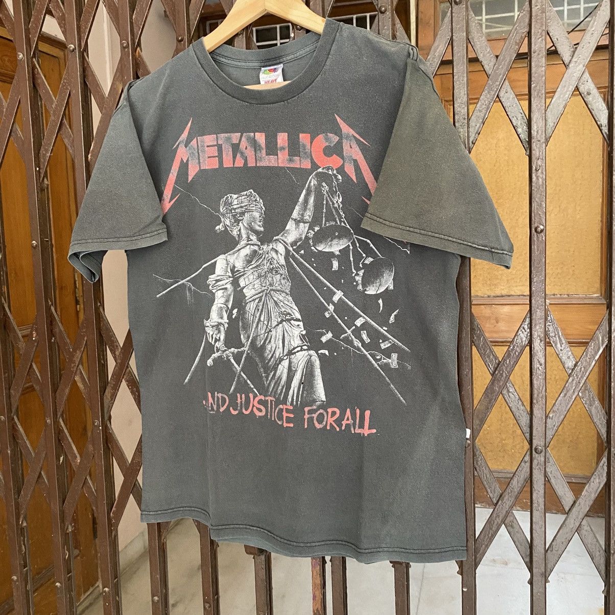 Band Tees Vintage Metallica And Just For All T shirt Size US L / EU 52-54 / 3 - 2 Thumbnail