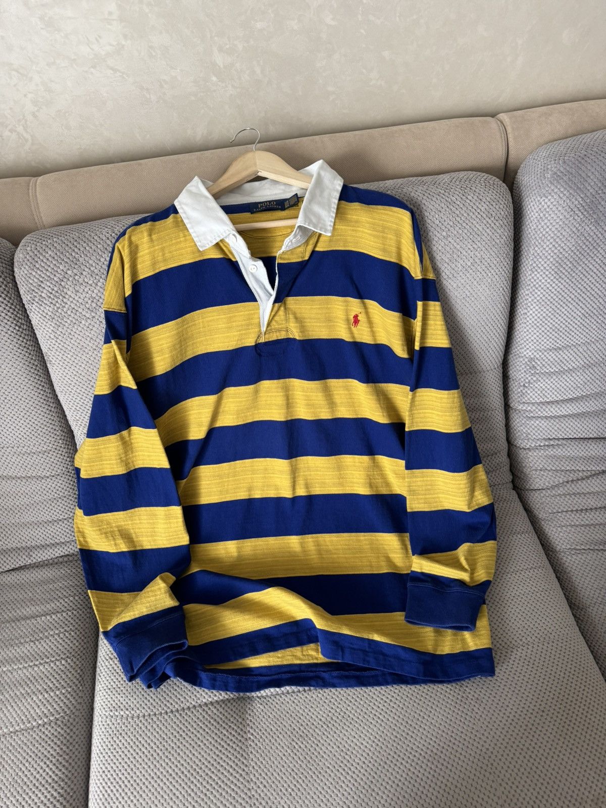 Polo Ralph Lauren Polo Ralph Lauren XXL Oversize Regby Longsleeve Polo Size US XXL / EU 58 / 5 - 8 Thumbnail