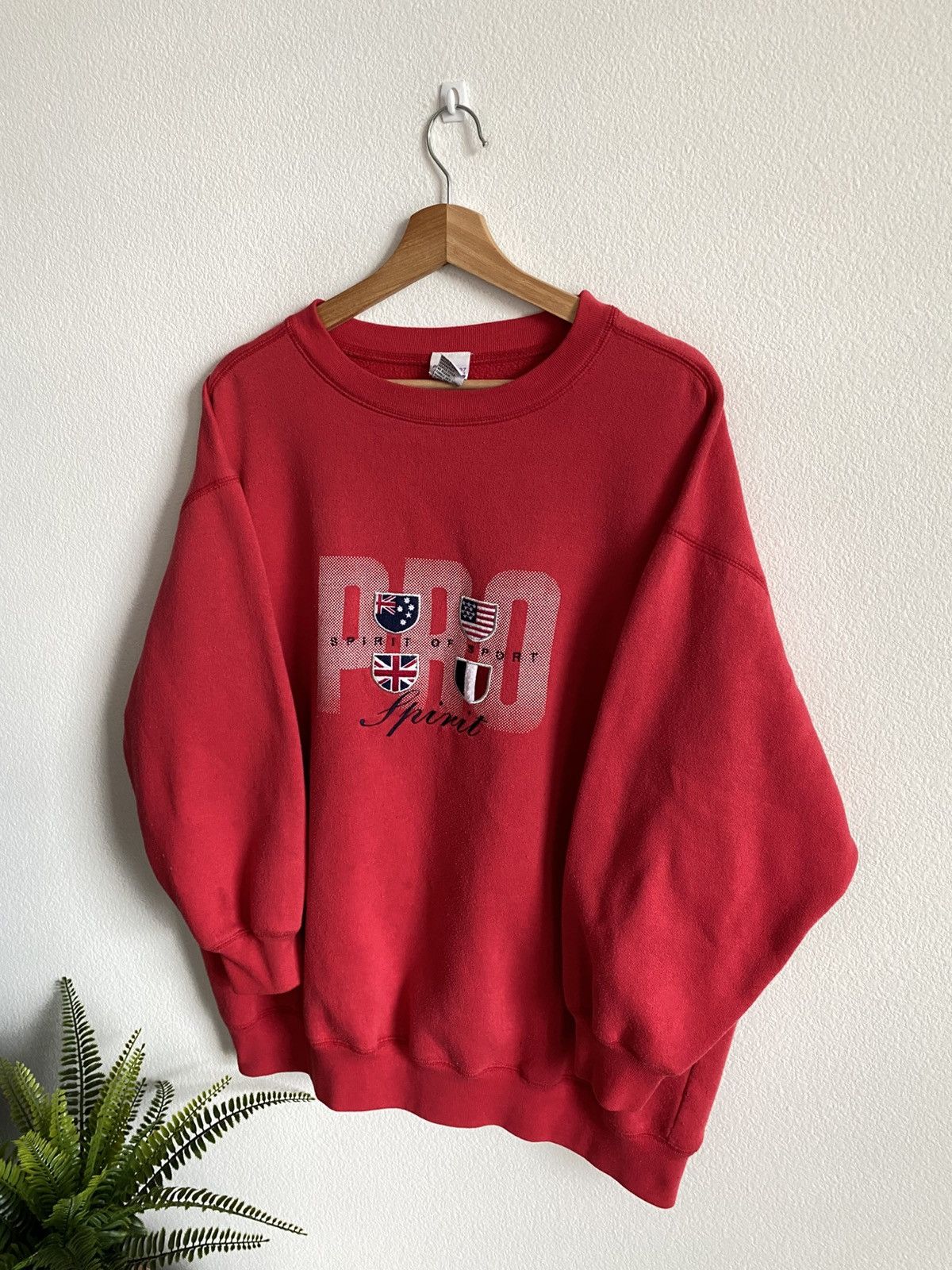 Vintage Vintage 90s Pro Spirit Crewneck Sweatshirt Size US XL / EU 56 / 4 - 5 Thumbnail