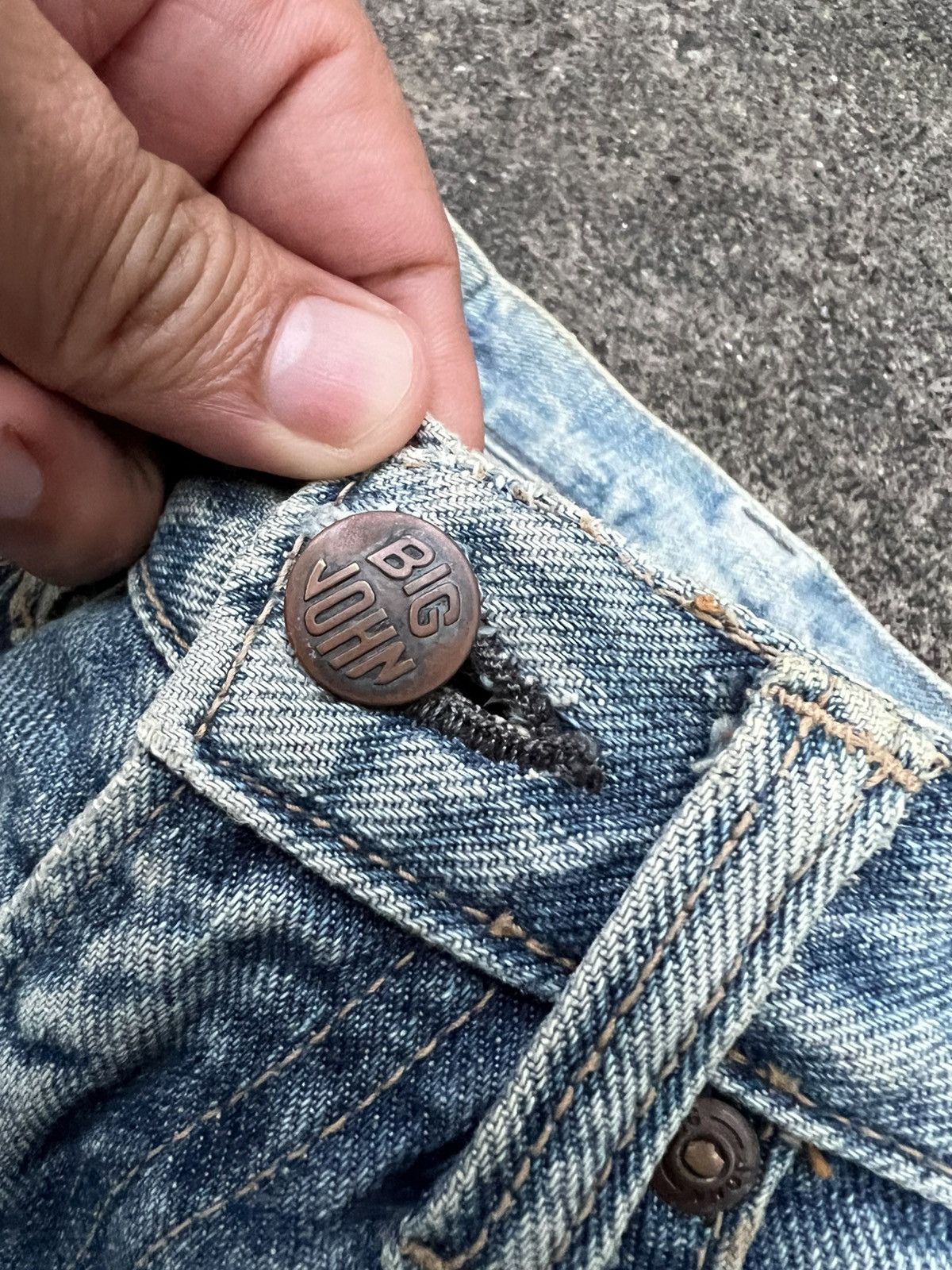 Big John × If Six Was Nine × Vintage VINTAGE 90’S BIG JOHN MUD WASH JEAN Size US 28 / EU 44 - 8 Thumbnail
