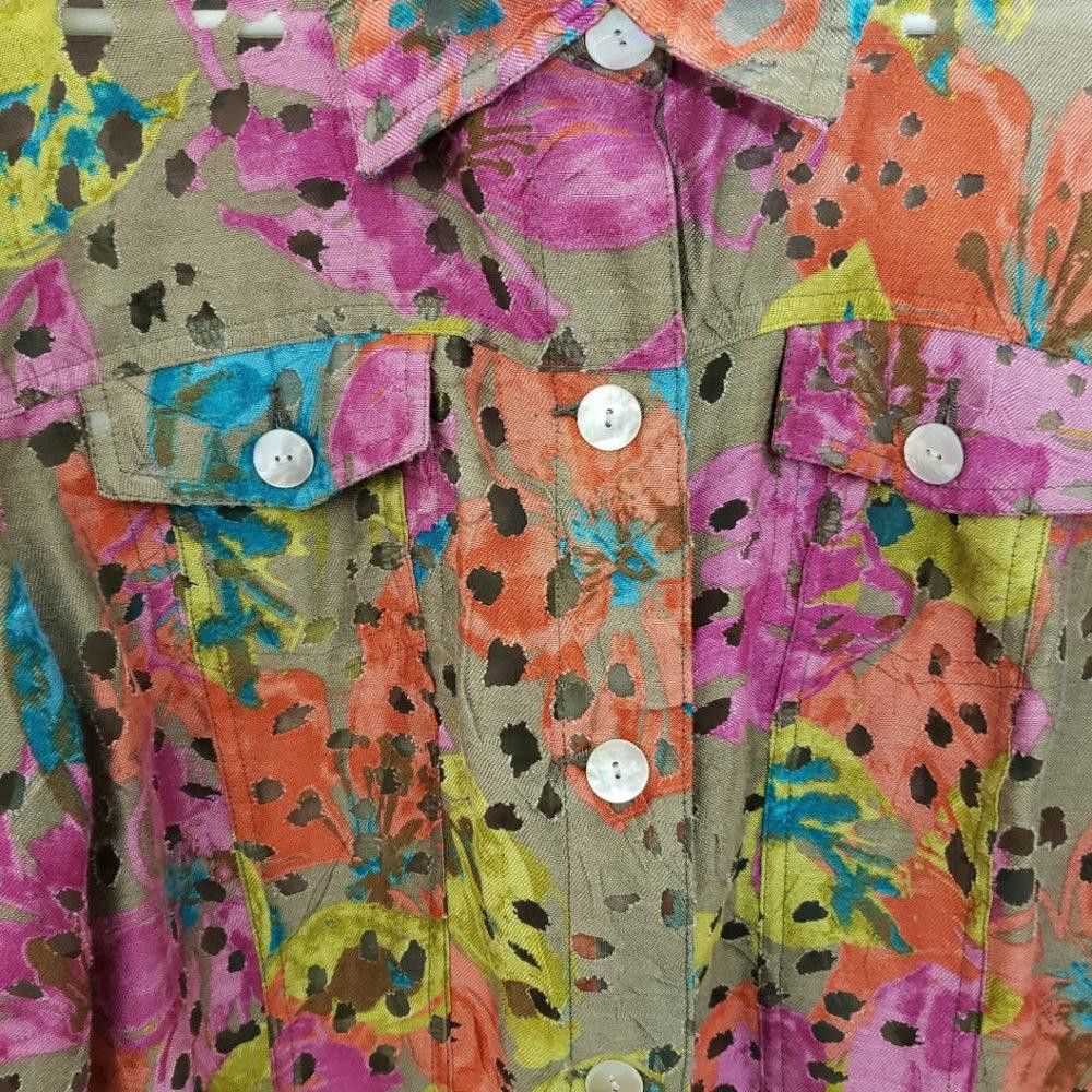 Designer CT186a Ruby Rd. Favorites Multi-color Shirt Size 12 Size XL / US 12-14 / IT 48-50 - 3 Thumbnail