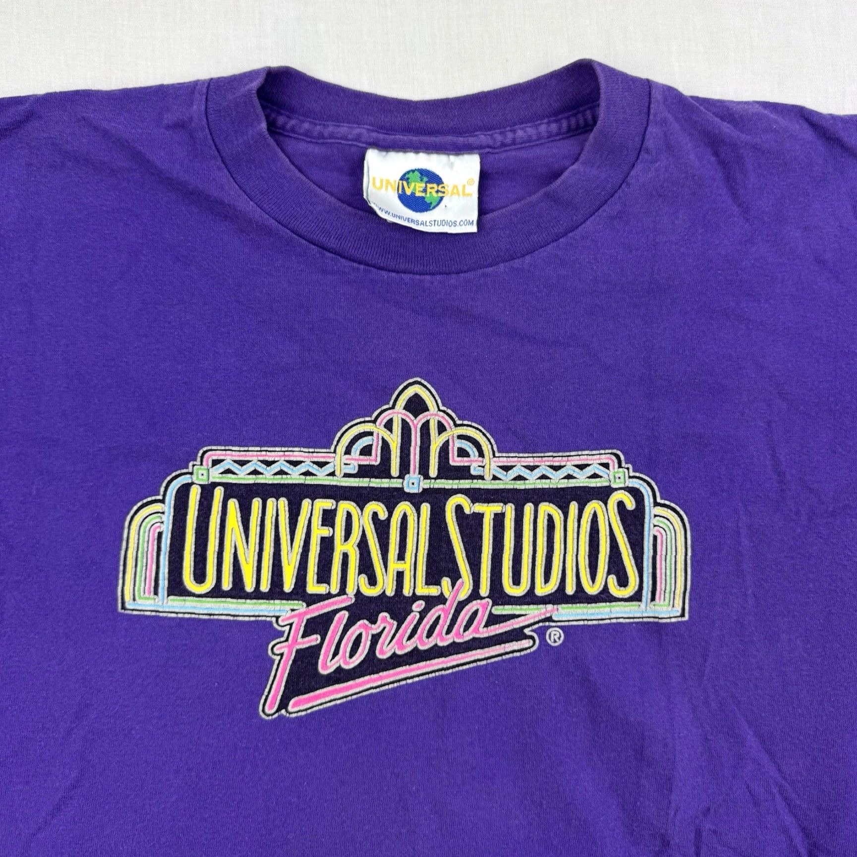 Vintage Vintage Universal Studios T Shirt Adult Medium Purple Theme Park Logo 90s Size US M / EU 48-50 / 2 - 2 Thumbnail