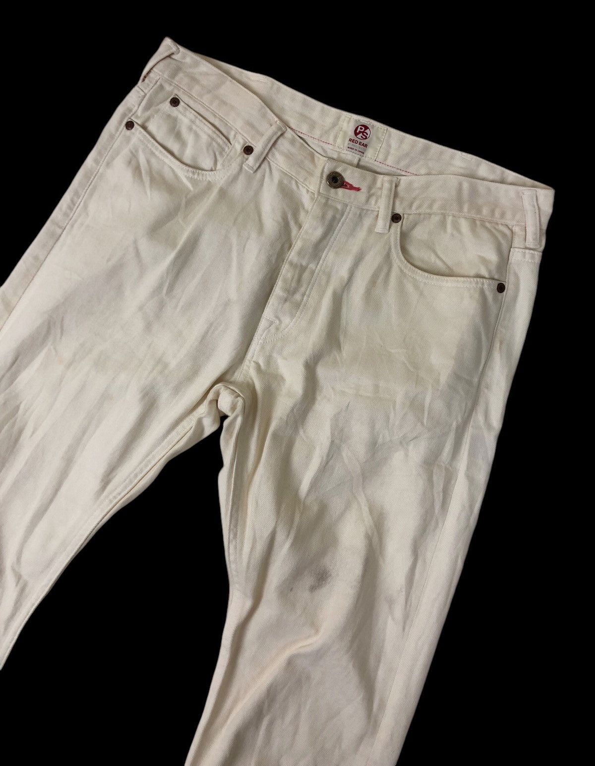 Japanese Brand × Paul Smith × Paul Smith Red Ear Paul Smith Red Ear White Button Denim Jeans Size US 33 - 5 Thumbnail