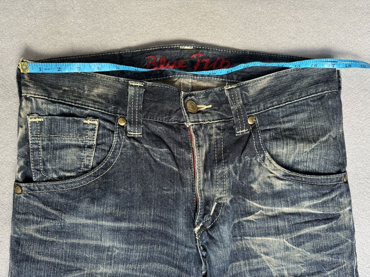 Japanese Brand FLARE Edwin Blue Trip Denim Size US 32 / EU 48 - 3 Thumbnail