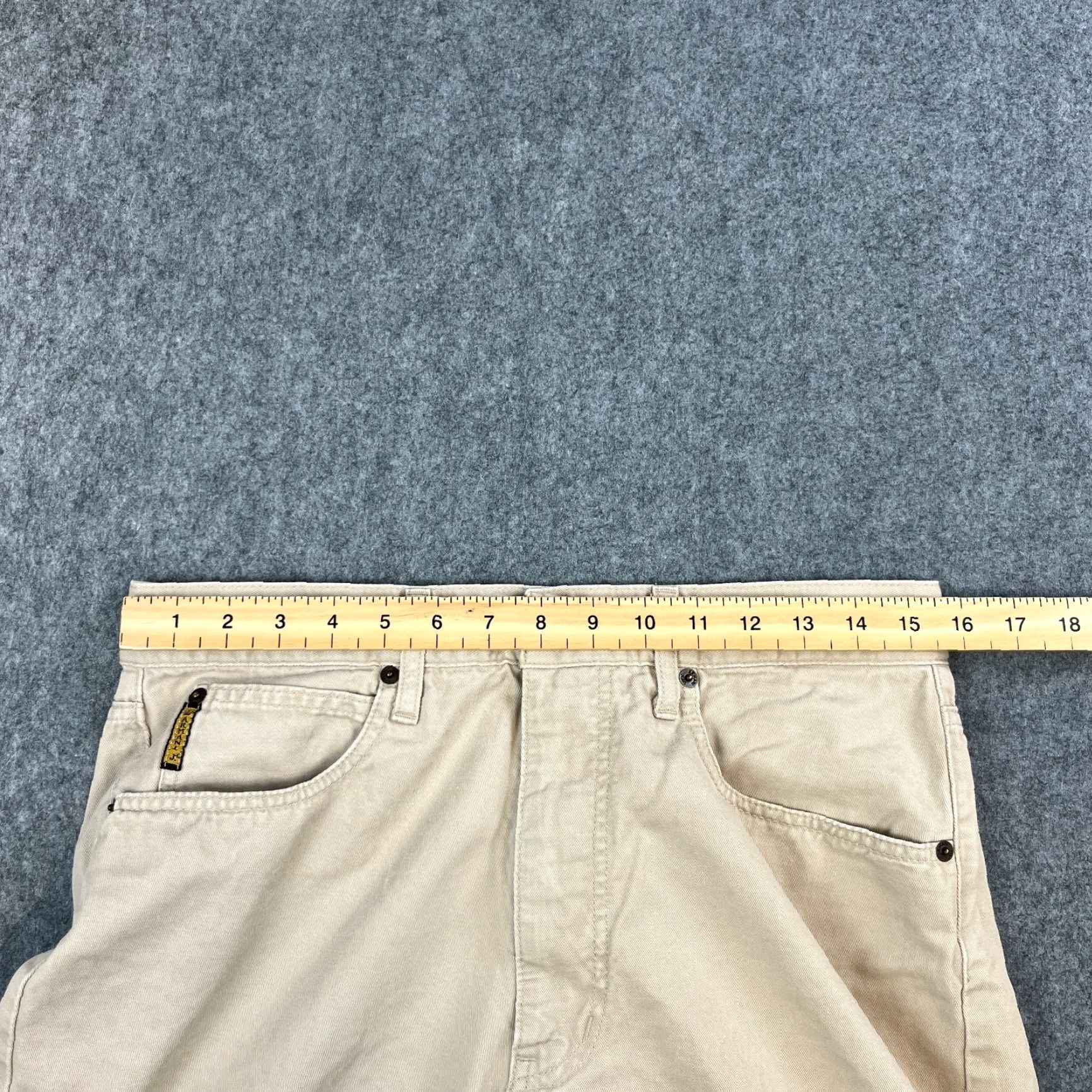 Armani VINTAGE ARMANI Chino Trousers Pants 32 Regular Beige Cotton 5-Pocket Straight Mens Jeans Size US 32 / EU 48 - 6 Thumbnail