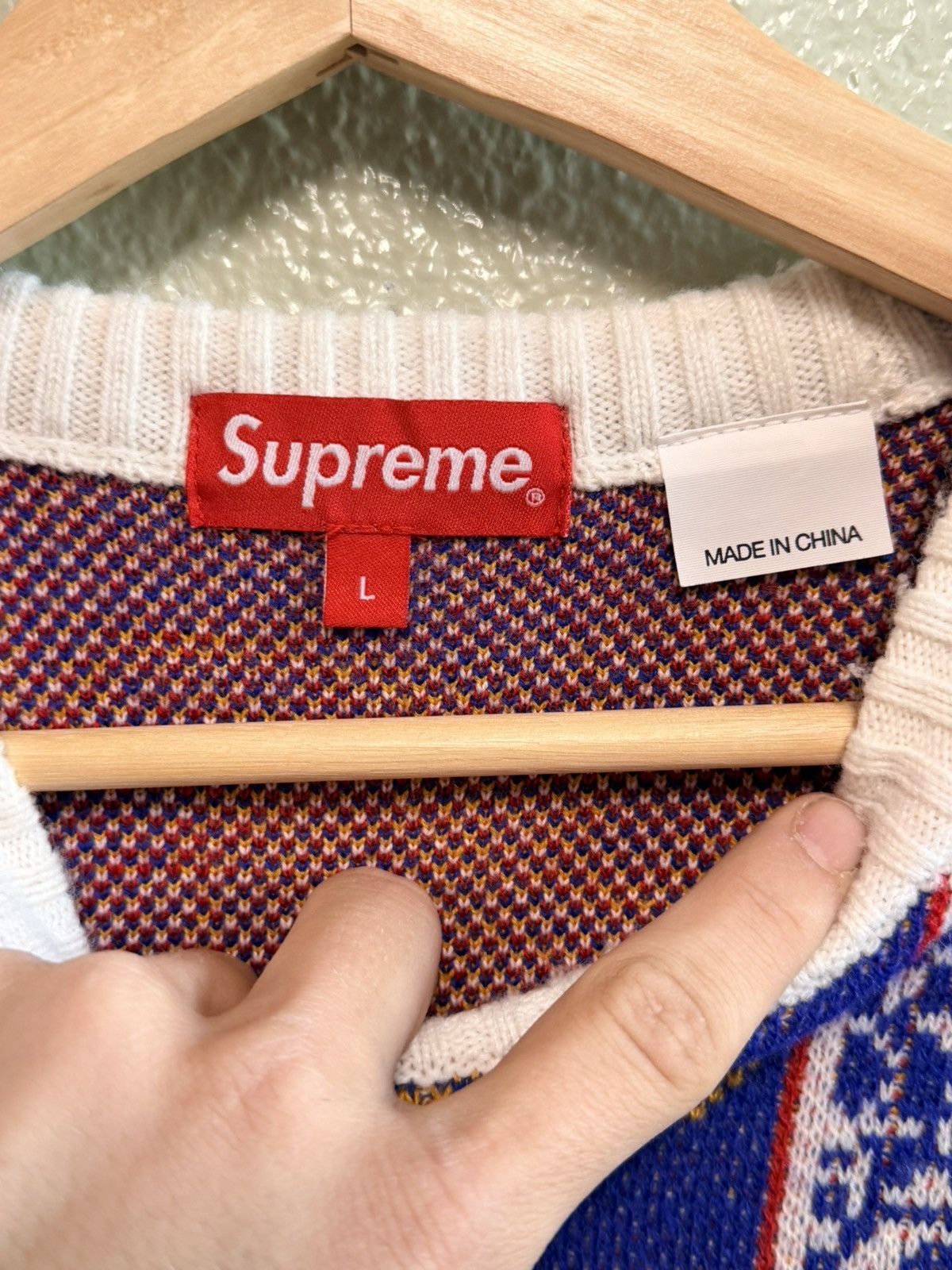 Supreme Supreme All over Print Sweater Size US L / EU 52-54 / 3 - 2 Thumbnail