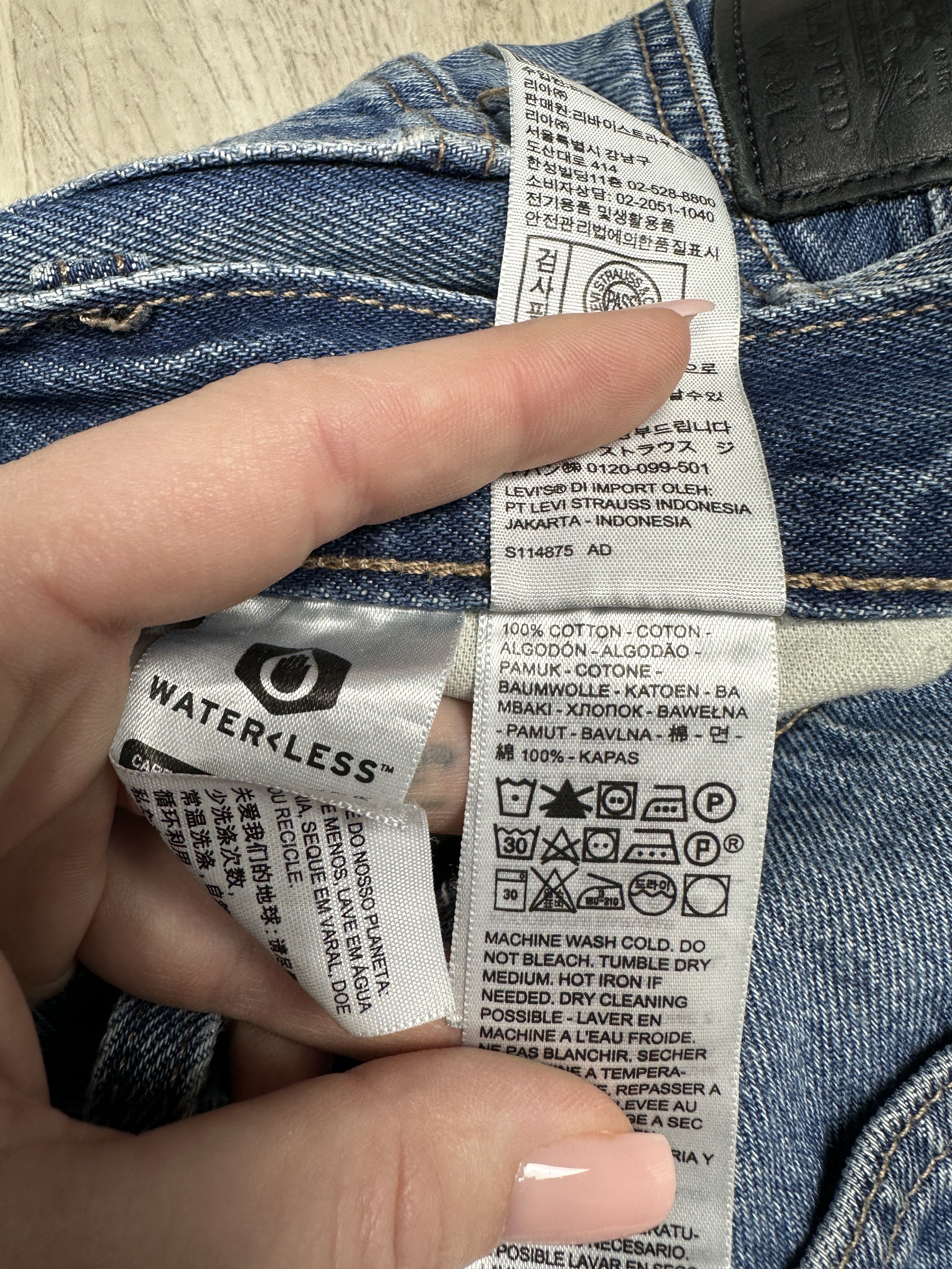 Levi's Levi's 512 Made & Crafted Mens Salvage Denim Pants Jeans Size US 30 / EU 46 - 12 Thumbnail