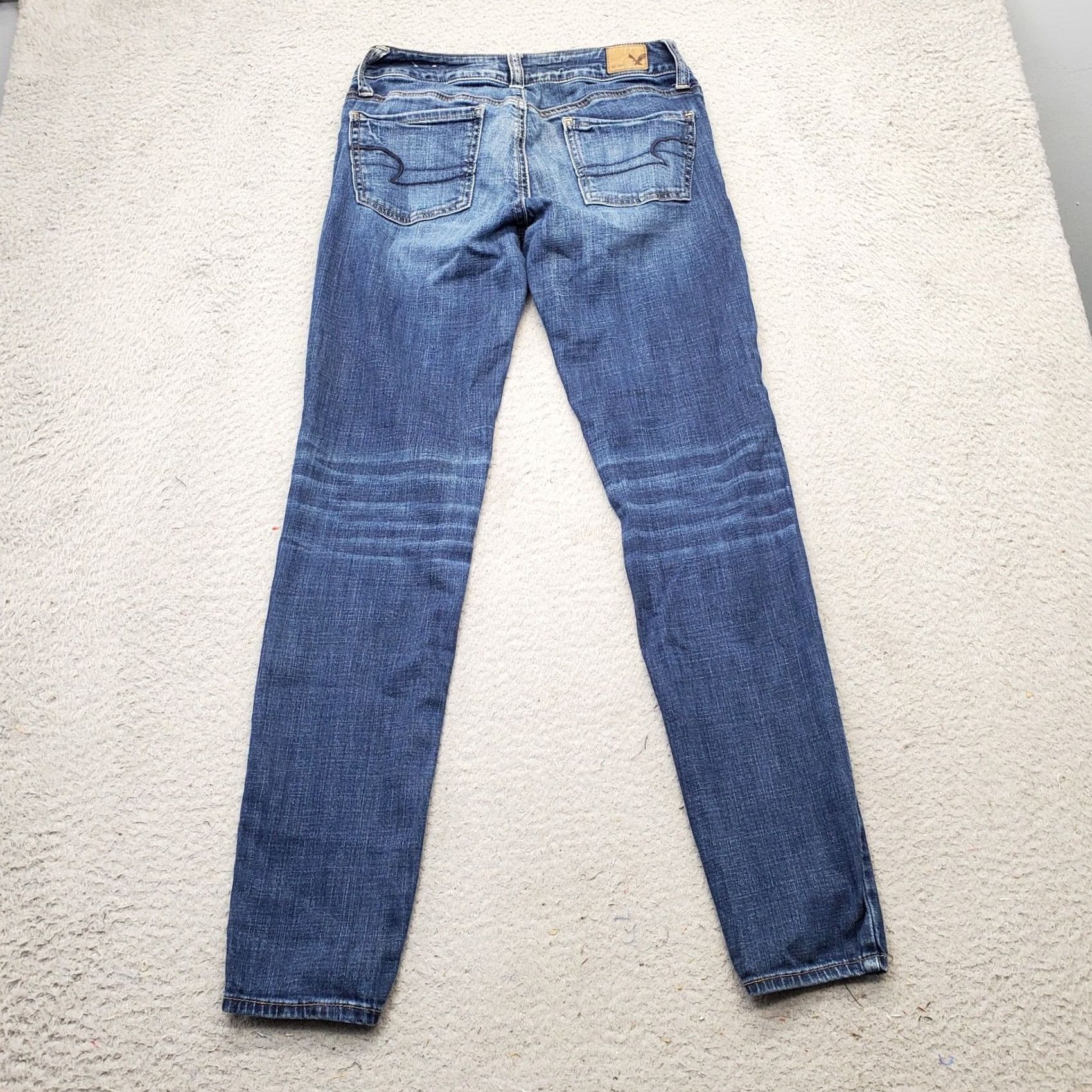 American Eagle Outfitters American Eagle Outfitters Jeans Women Size 0 Jegging Navy Blue Stretch Denim 5-Pocket Regular Fit Size 25" / US 0 / IT 36 - 2 Thumbnail