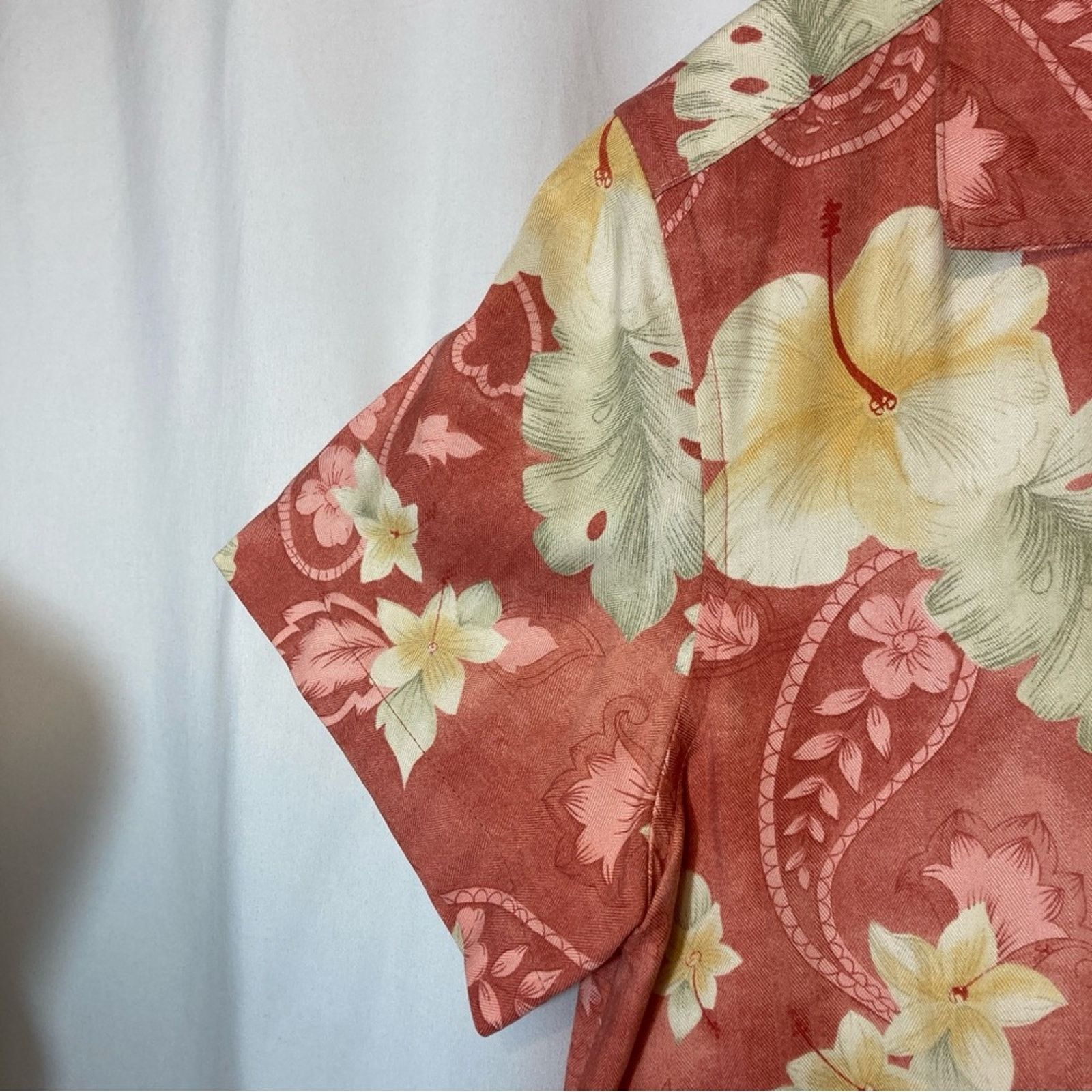 Other Caribbean Joe Tropical Floral Button Up Blouse Top Size M / US 6-8 / IT 42-44 - 3 Thumbnail