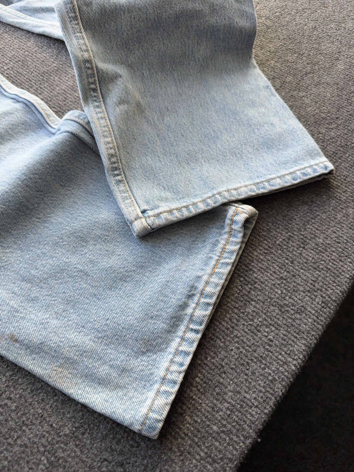 Levi's Vintage Clothing Vintage 90s Levi’s 501 Distressed Western USA Straight Jeans Size US 32 / EU 48 - 12 Thumbnail