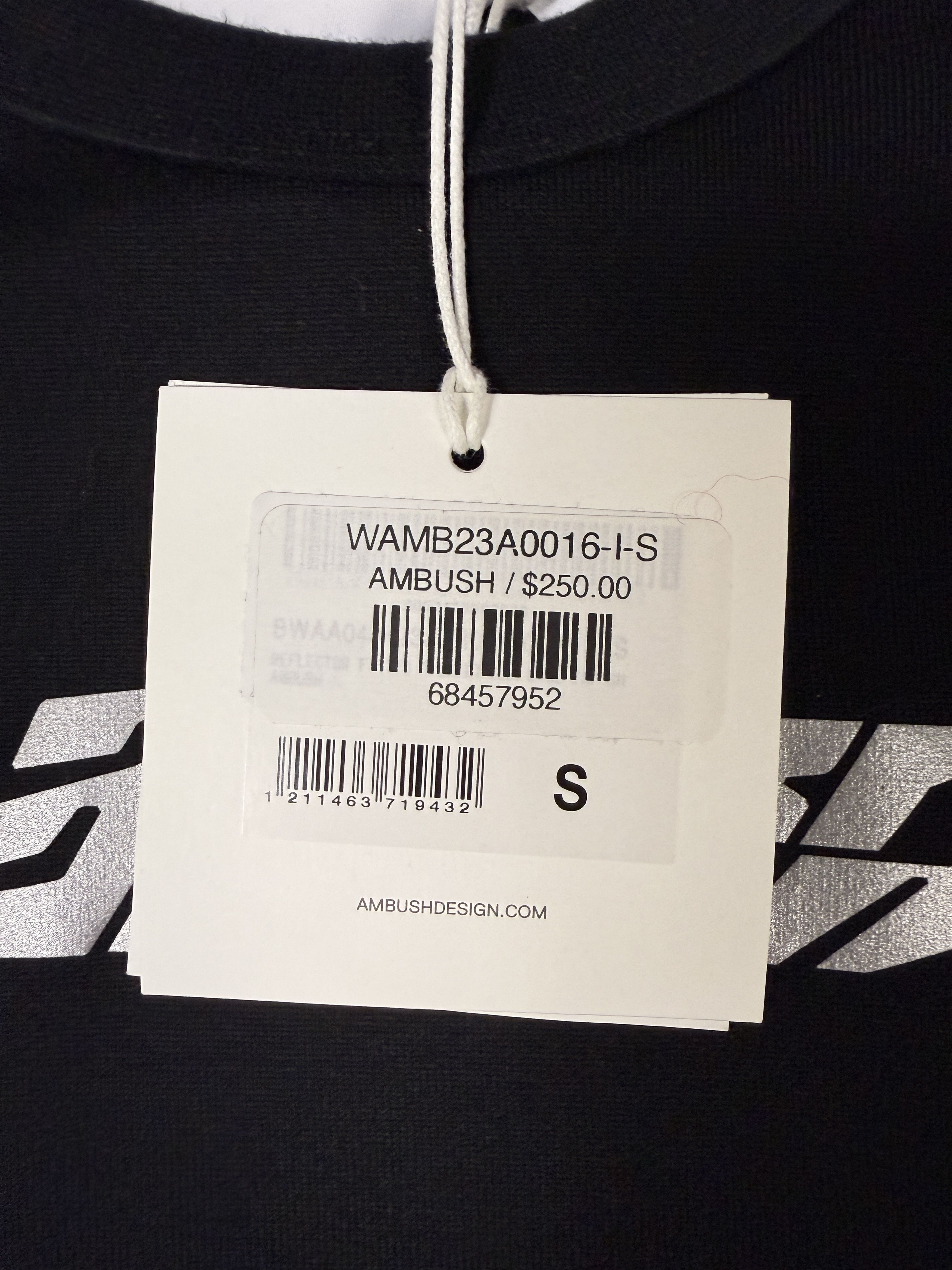 Ambush Design $250 Ambush Reflective Cropped Fitted T-Shirt Size S / US 4 / IT 40 - 6 Thumbnail