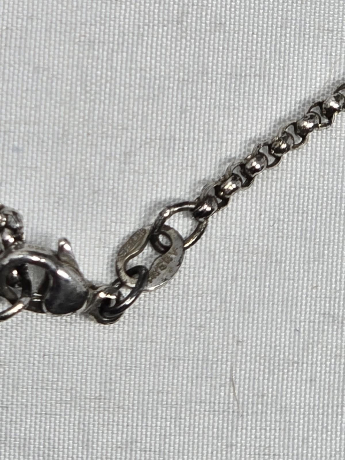 Other Retired James Avery Fleur De Lis Cross 2" Pendant 18" Chain Size ONE SIZE - 8 Thumbnail