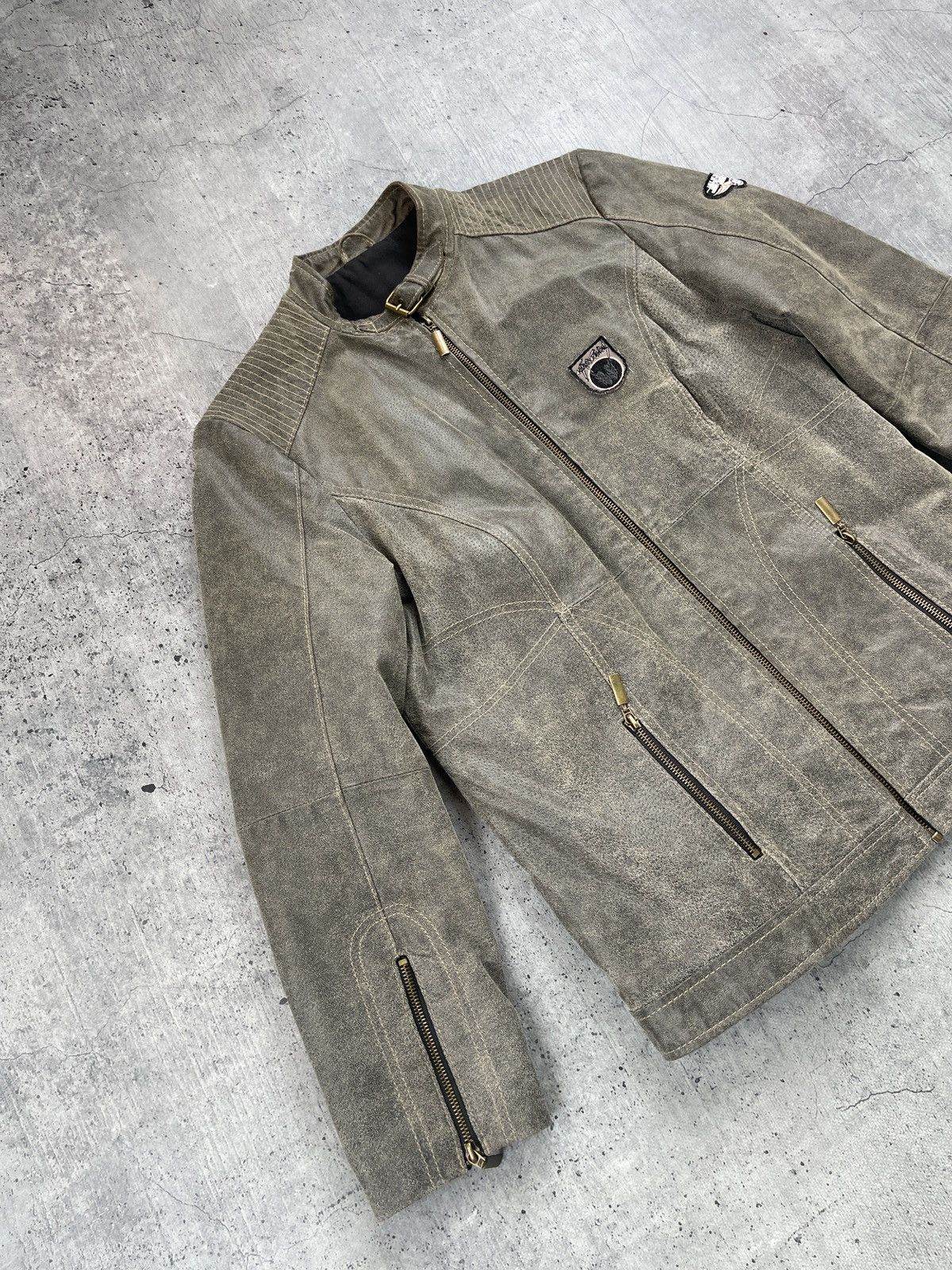 Vintage Y2K Vintage Avant Garde Leather Jacket Opium Rare 90s Casual Size US M / EU 48-50 / 2 - 2 Thumbnail