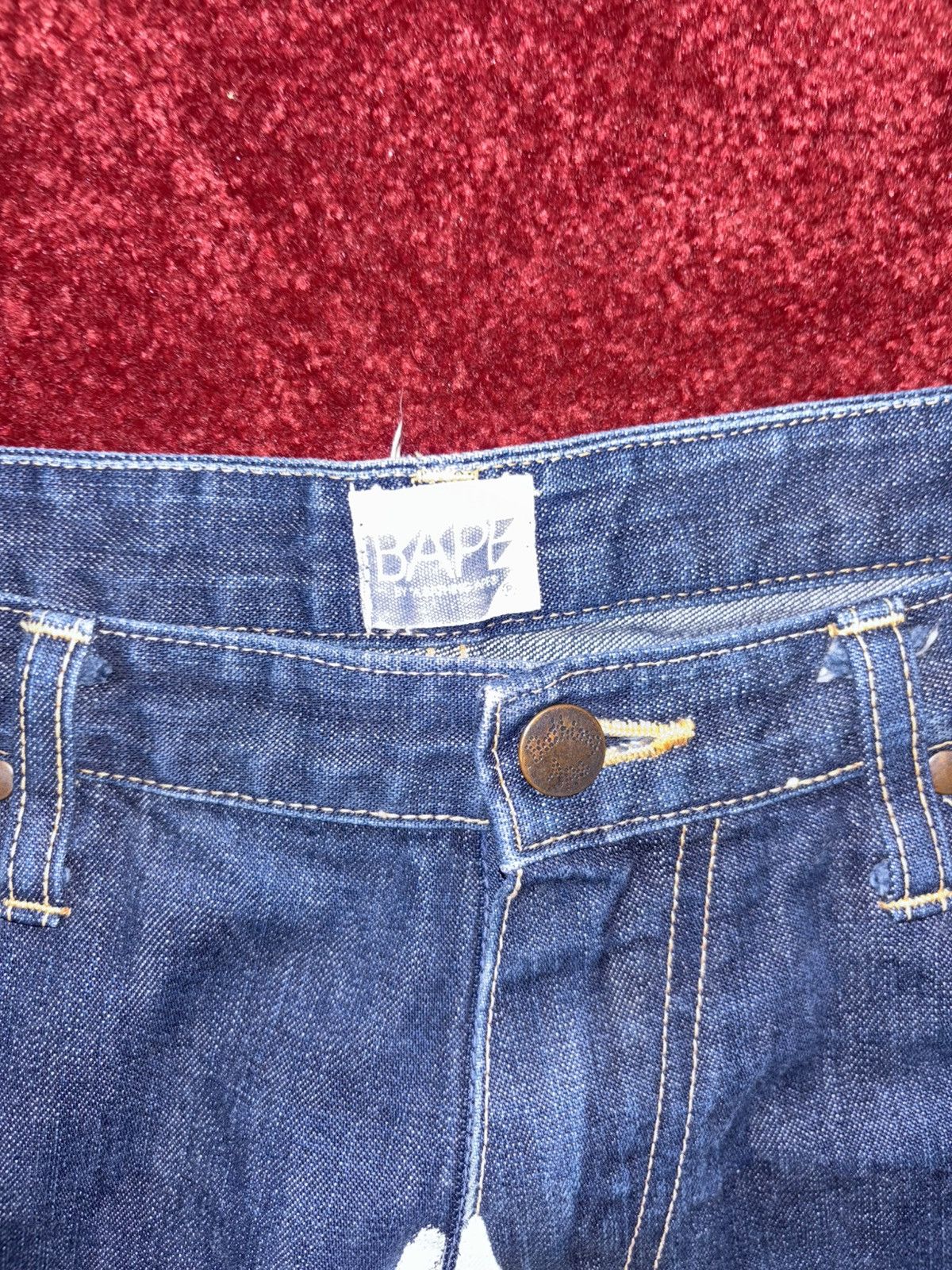 Bape Vintage Bape Denim Jeans Size XL (32-36) Nigo Era Size US 34 / EU 50 - 3 Thumbnail