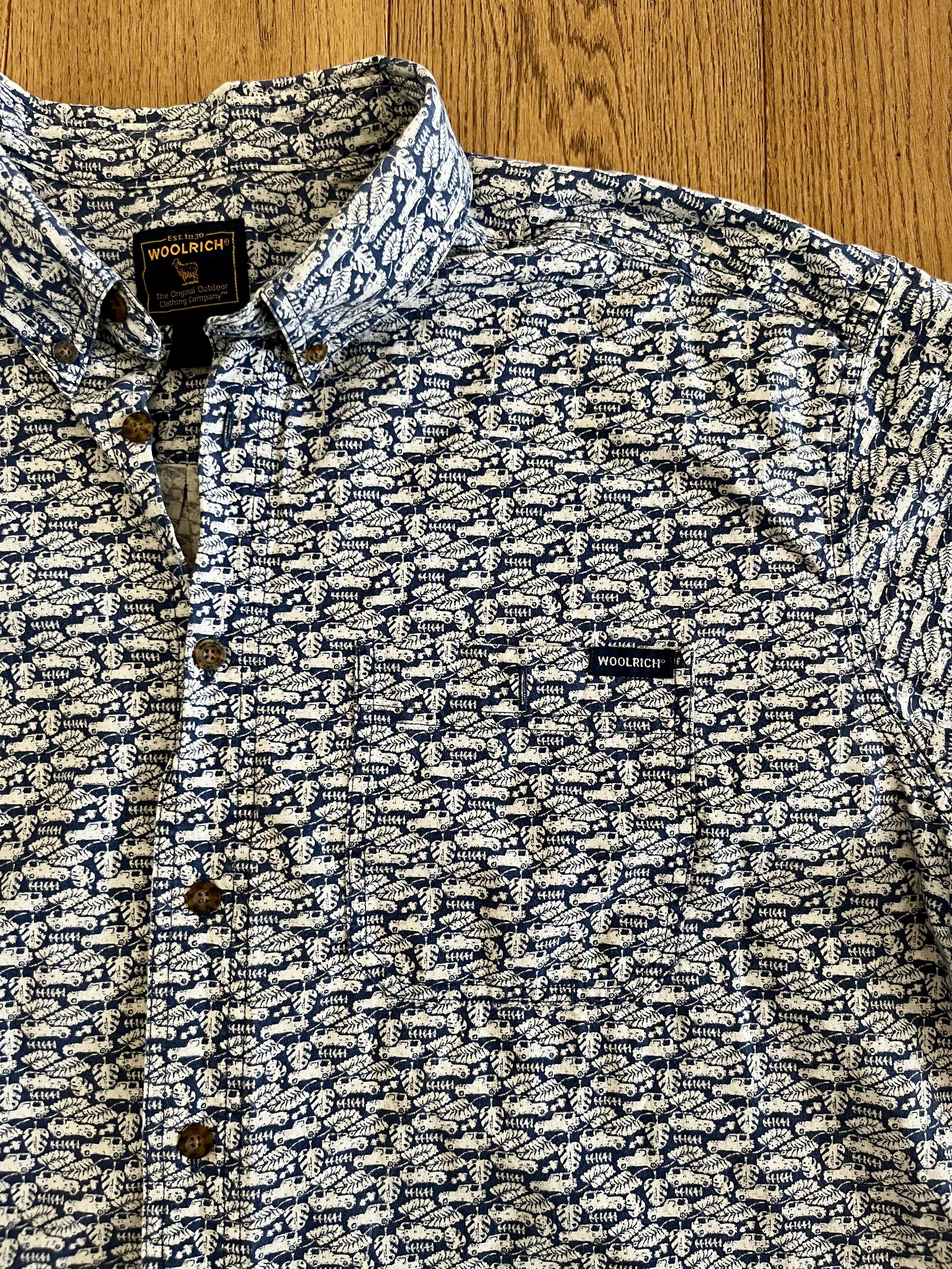 Woolrich Woolen Mills Woolrich Vintage SUV & Monstera Leaf Print Shirt 2XL Size US XXL / EU 58 / 5 - 2 Thumbnail
