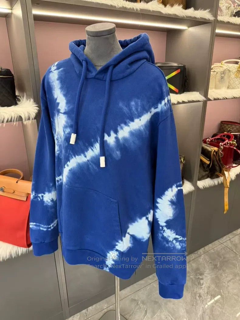 Louis Vuitton Louis Vuitton Blue tie-dye hoodie sweatshirt Size US XL / EU 56 / 4 - 6 Thumbnail