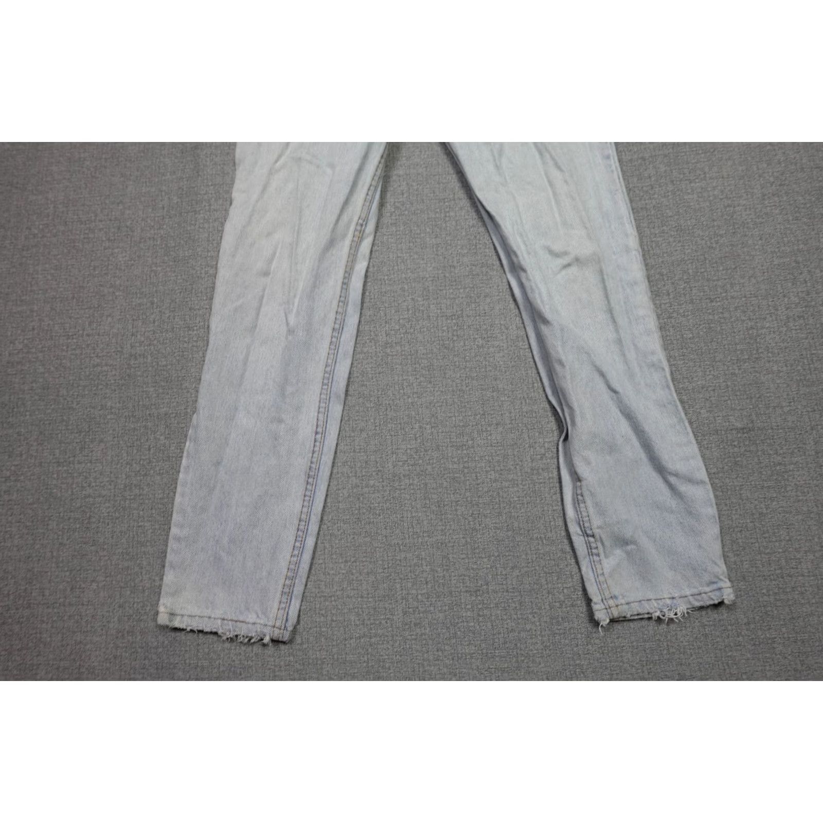 Levi's VINTAGE Levi's Jeans Womens Regular Size 11 Blue Distressed 90s USA Levi's 505 Straight Faded Washed Jeans Women Size 32" / US 10 / IT 46 - 3 Thumbnail