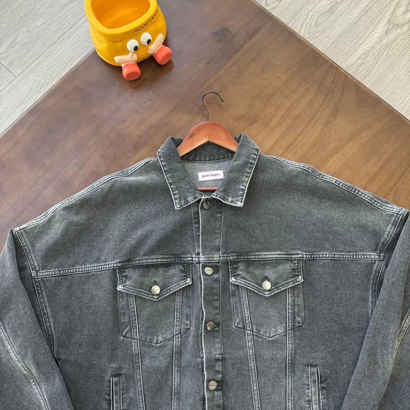 Palm Angels Palm Angels Back Logo Denim Jacket L like new Size US L / EU 52-54 / 3 - 3 Thumbnail