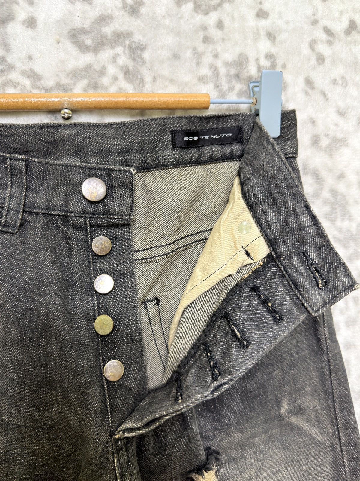 Hysteric Glamour Y2K SOS TE NUTO Distressed Skinny Jeans Japanese Denim Size US 26 / EU 42 - 8 Thumbnail