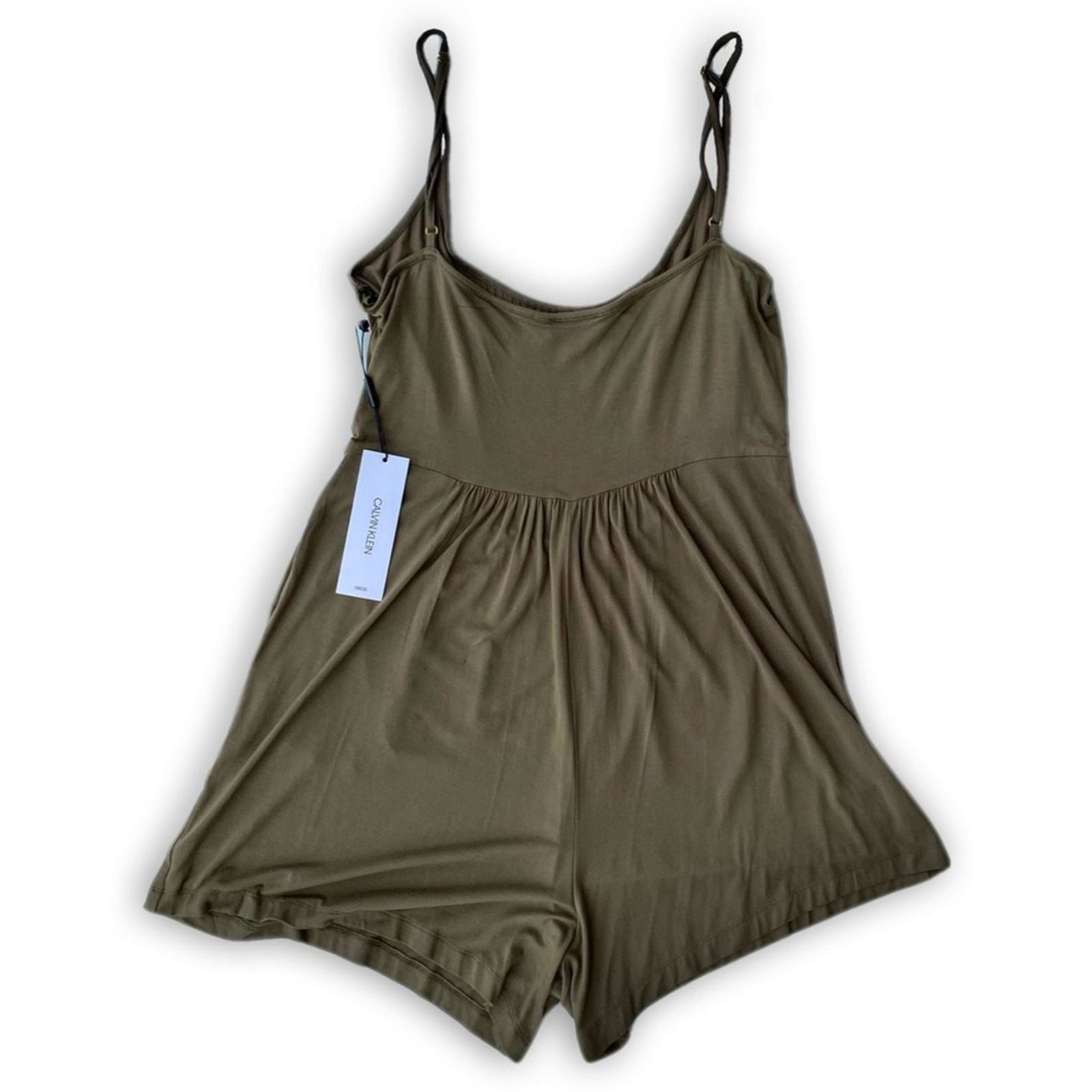Calvin Klein Calvin Klein NEW$99 Super Soft Comfort Romper w Pockets 12 Size 34" / US 12 / IT 48 - 5 Thumbnail