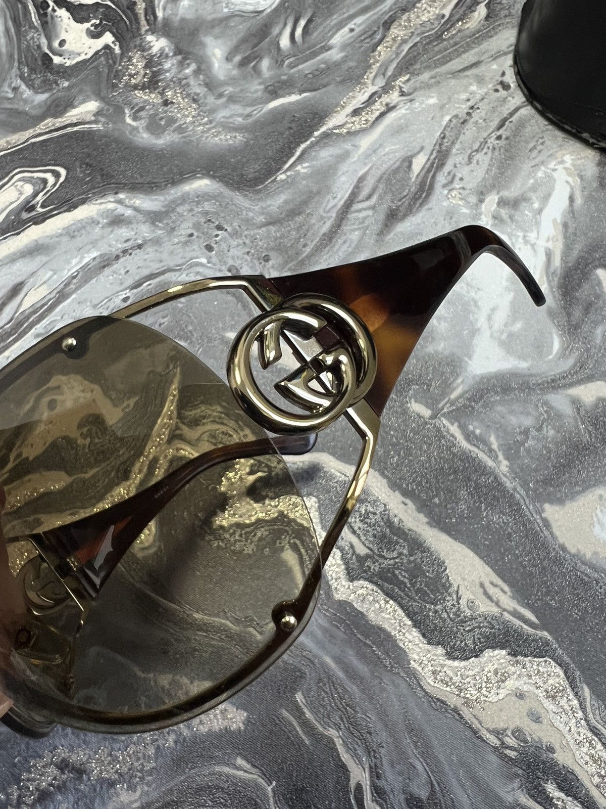 Gucci 90s Gucci Sunglasses Mask Logo Shield GG Sport Vintage Size ONE SIZE - 5 Thumbnail