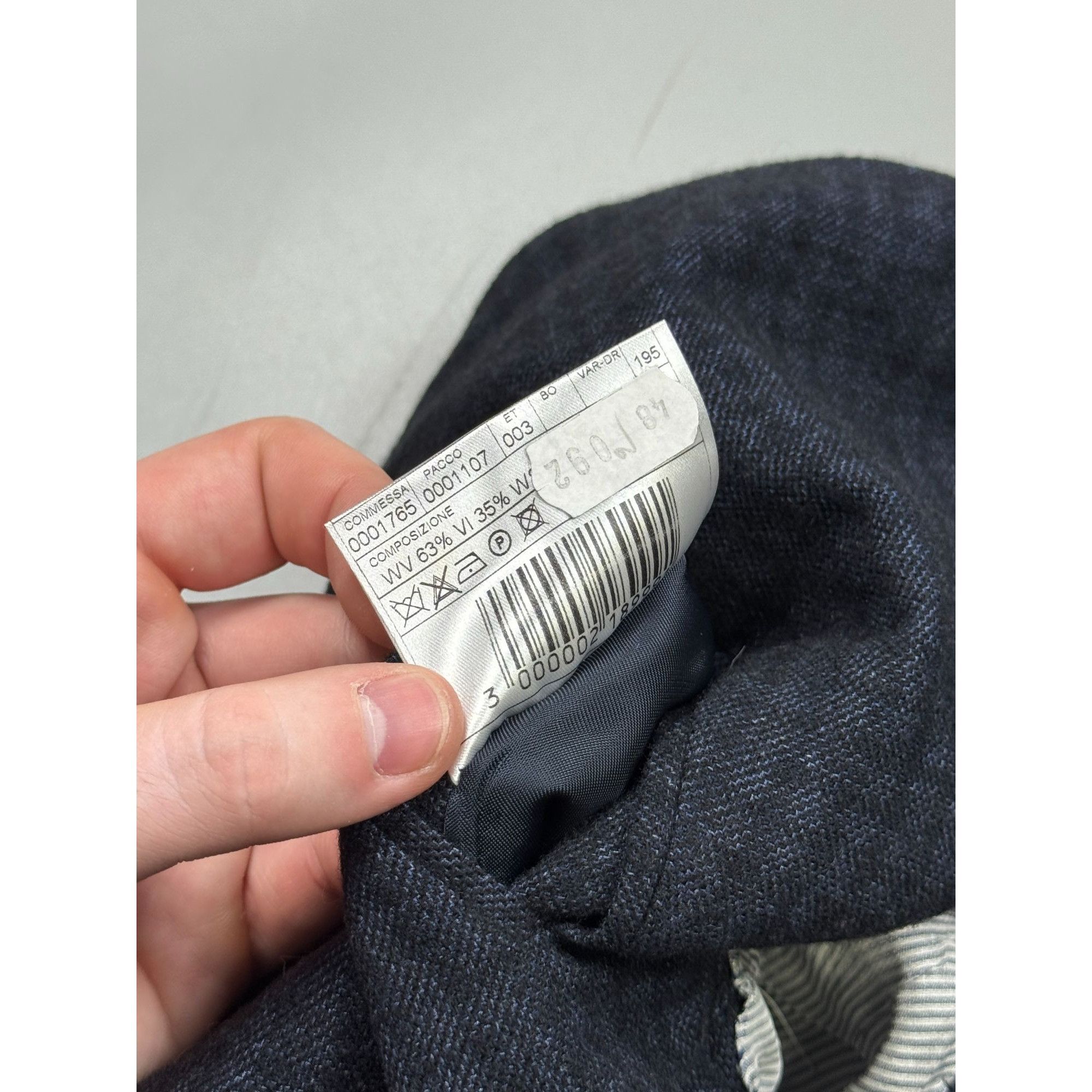 Tonello Tonello Double Breasted Wool Blazer (Y1280) Size 38R - 7 Thumbnail