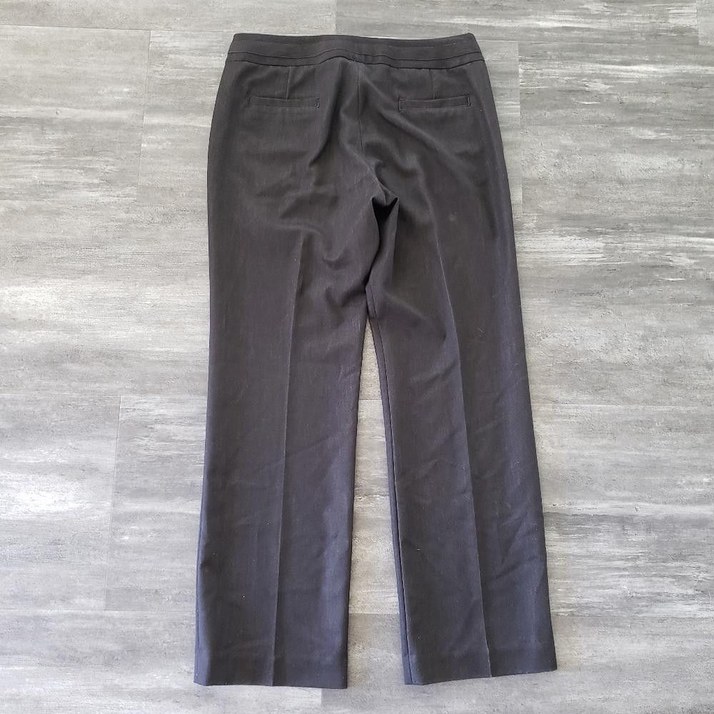 Designer Black Banded Sharagano Dressy Petite Pant Size 32" / US 10 / IT 46 - 2 Thumbnail
