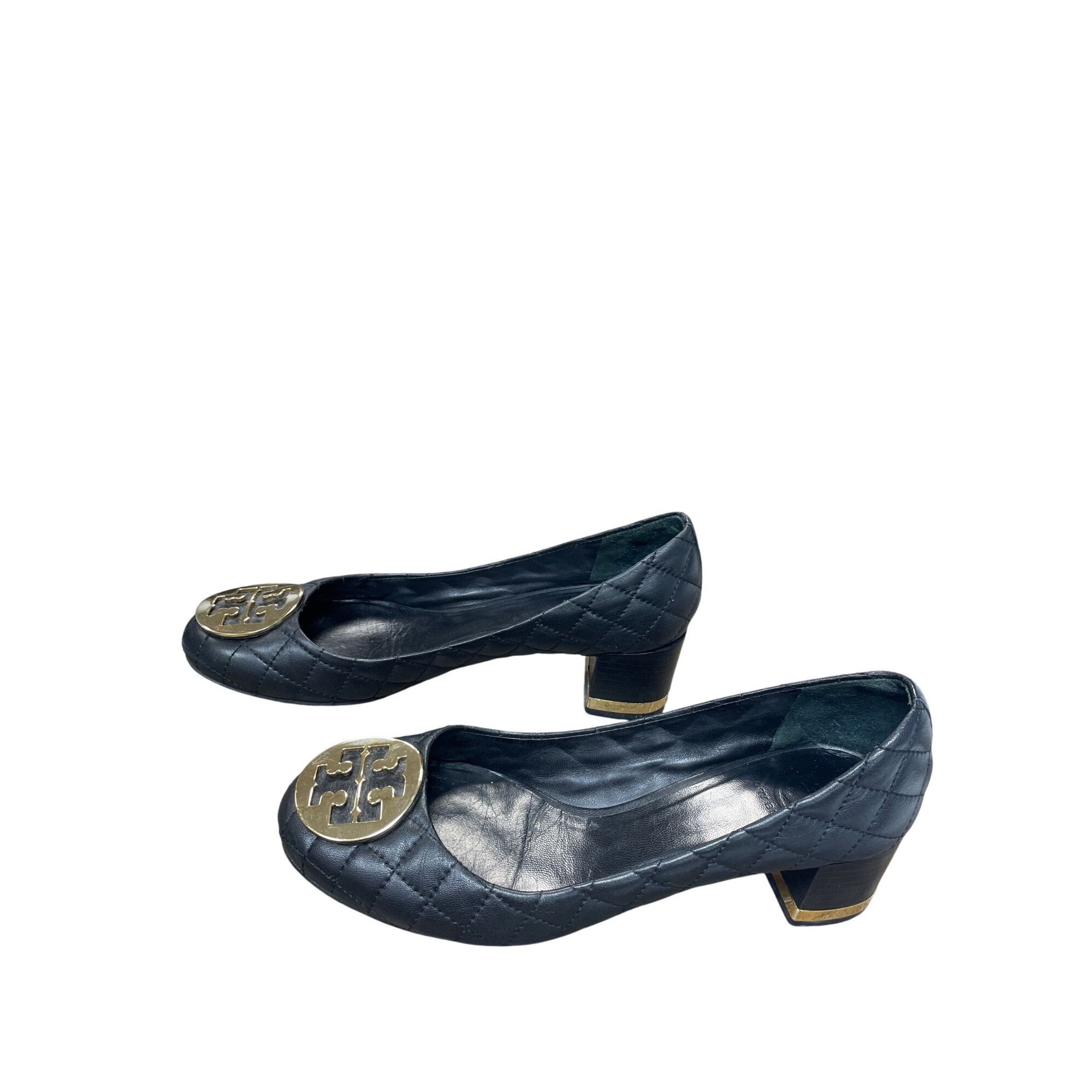 Tory Burch Tory Burch Womans Black Leather quilted 2.5" Slip on heels Size US 6 / IT 36 - 3 Thumbnail