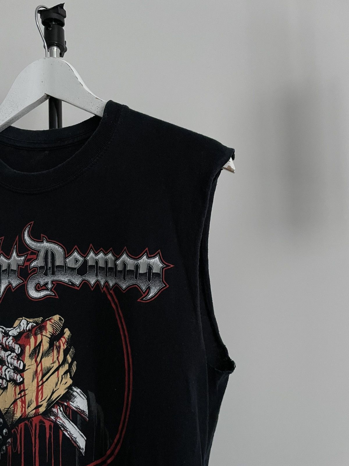 Band Tees Vintage Night Demon Metal Cares 00’s T-Shirt RARE Size US M / EU 48-50 / 2 - 4 Thumbnail
